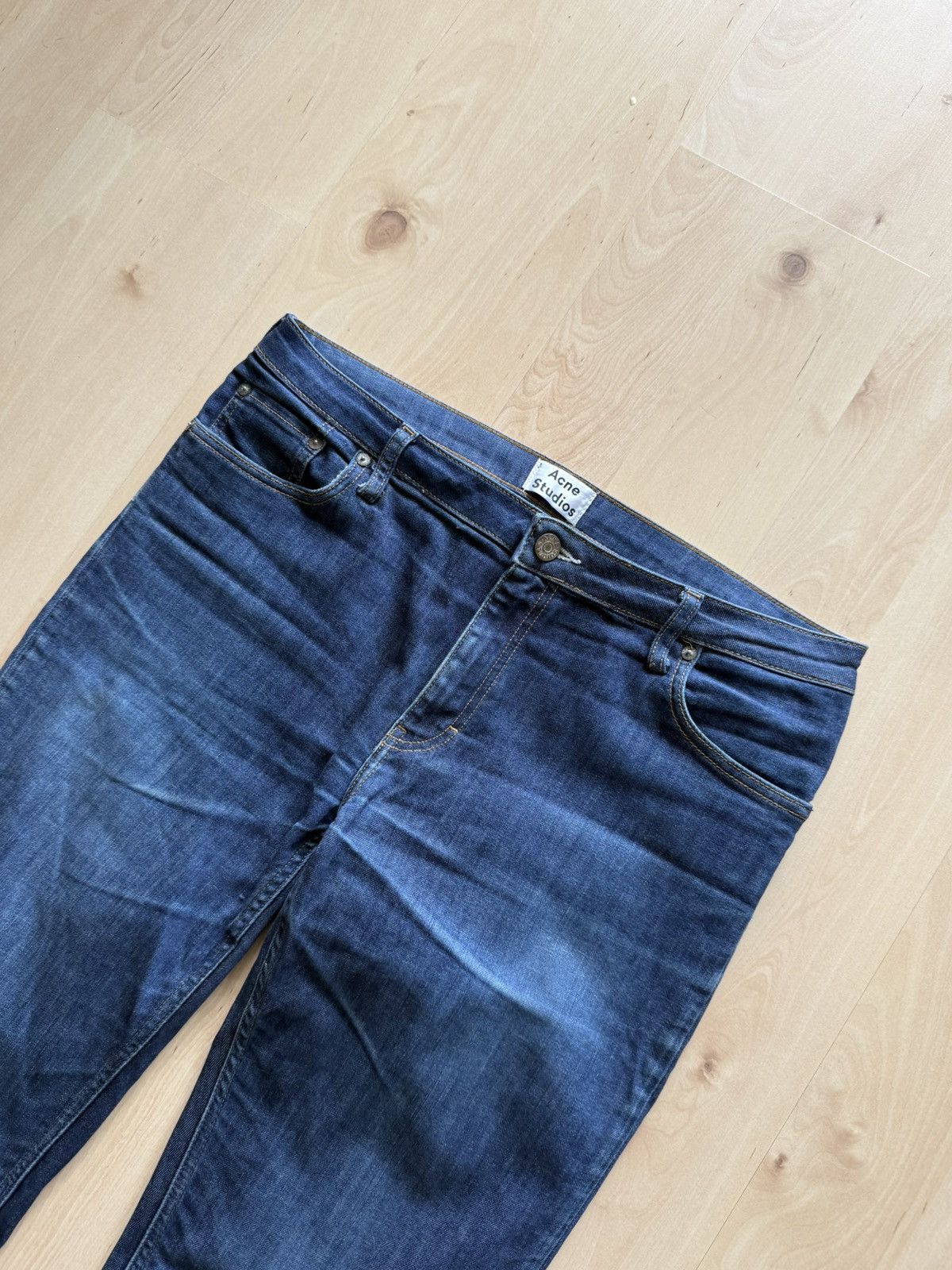 Acne Studios Acne Studios Flex Raw Reform washed denim jeans 32/34 Size US 32 / EU 48 - 4 Thumbnail