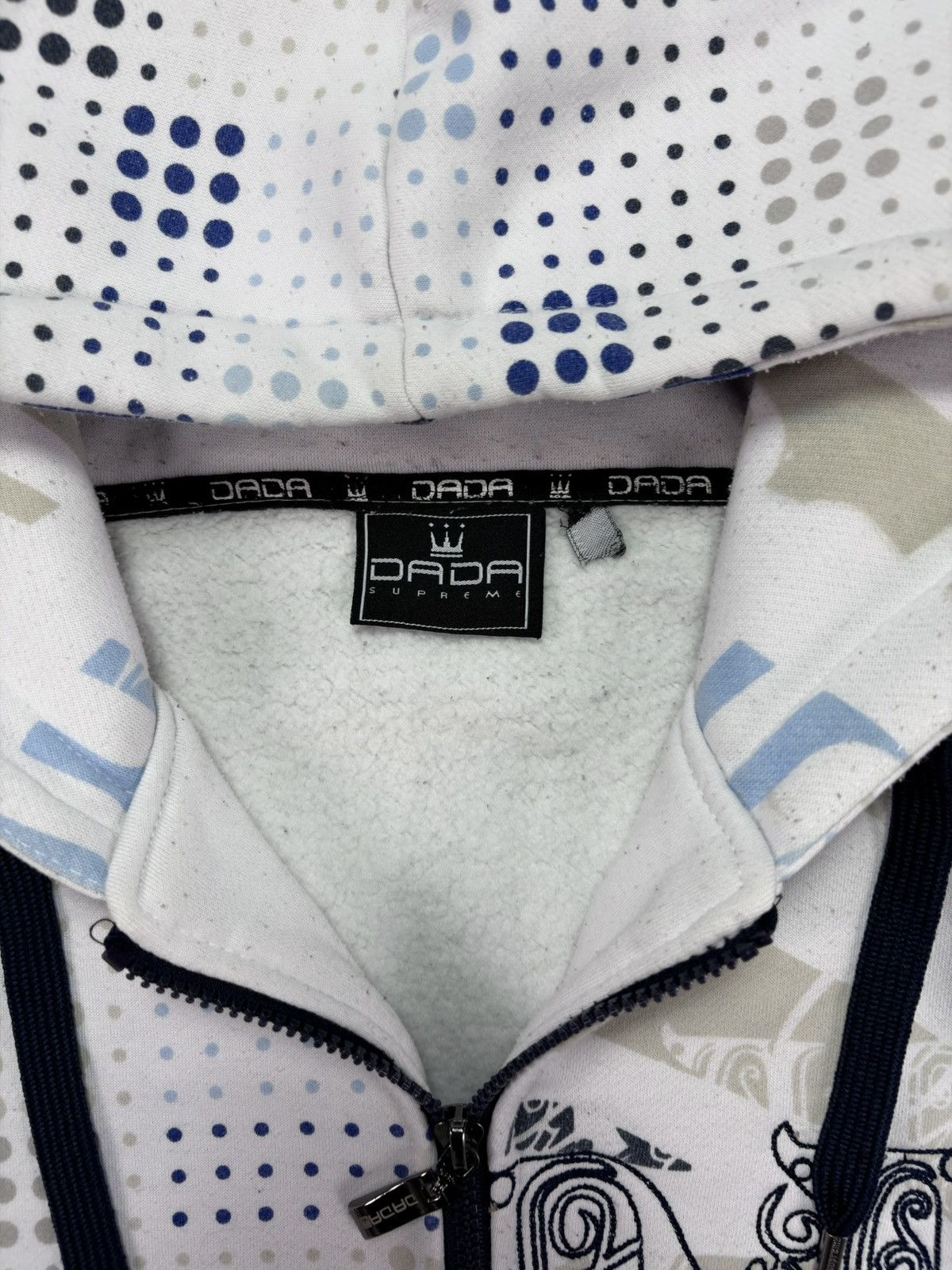 Damani Dada Dada Supreme Two-sided AOP Printed Baggy Zip Hoodie XL XXL Size US XL / EU 56 / 4 - 11 Thumbnail