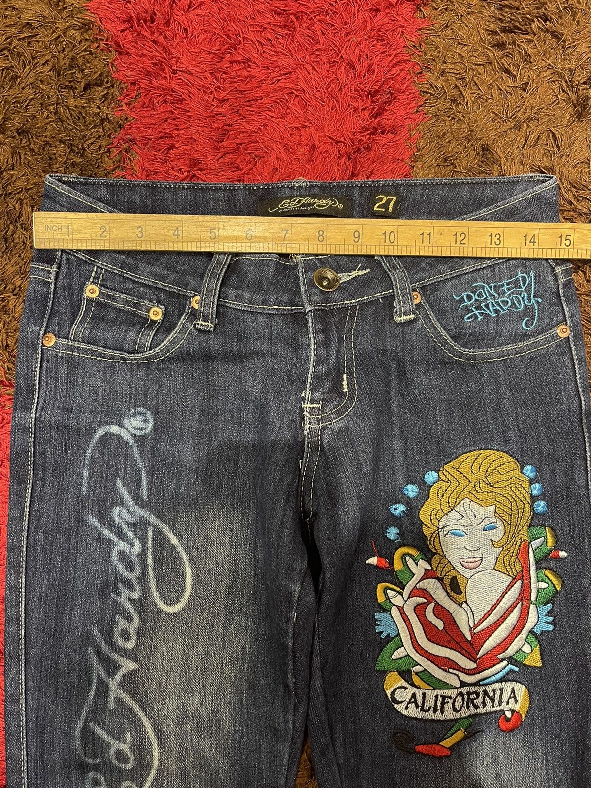 Ed Hardy Best Offer Ed Hardy By Christian Audigier Jeans Size 28 - 30 Size US 29 - 13 Thumbnail