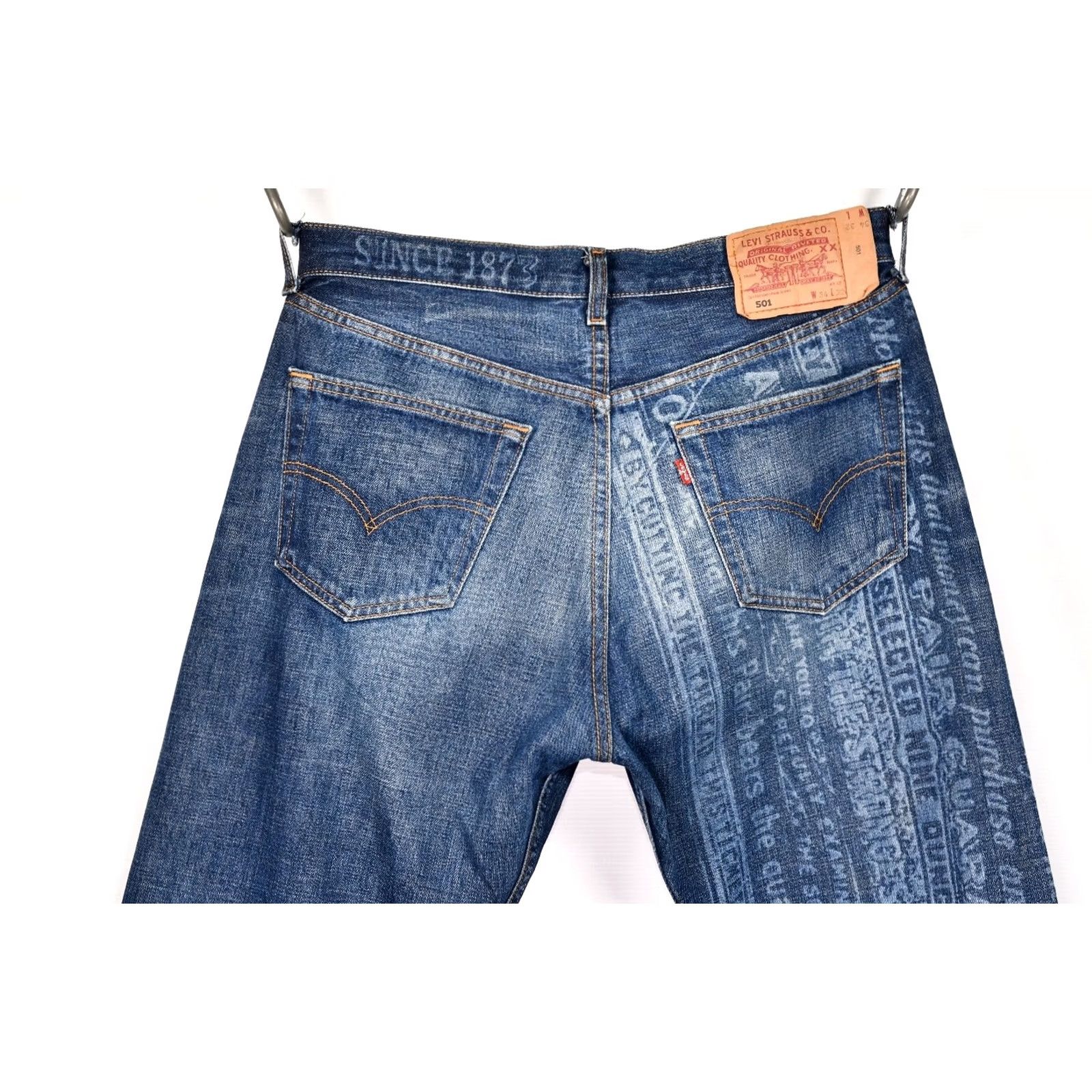 Levi's Levi's 501 Jeans 130th Anniversary Limited Edition Men W34 L32 Jeans Blue 5-Pocket Design Vintage No N/A Size US 34 / EU 50 - 7 Thumbnail