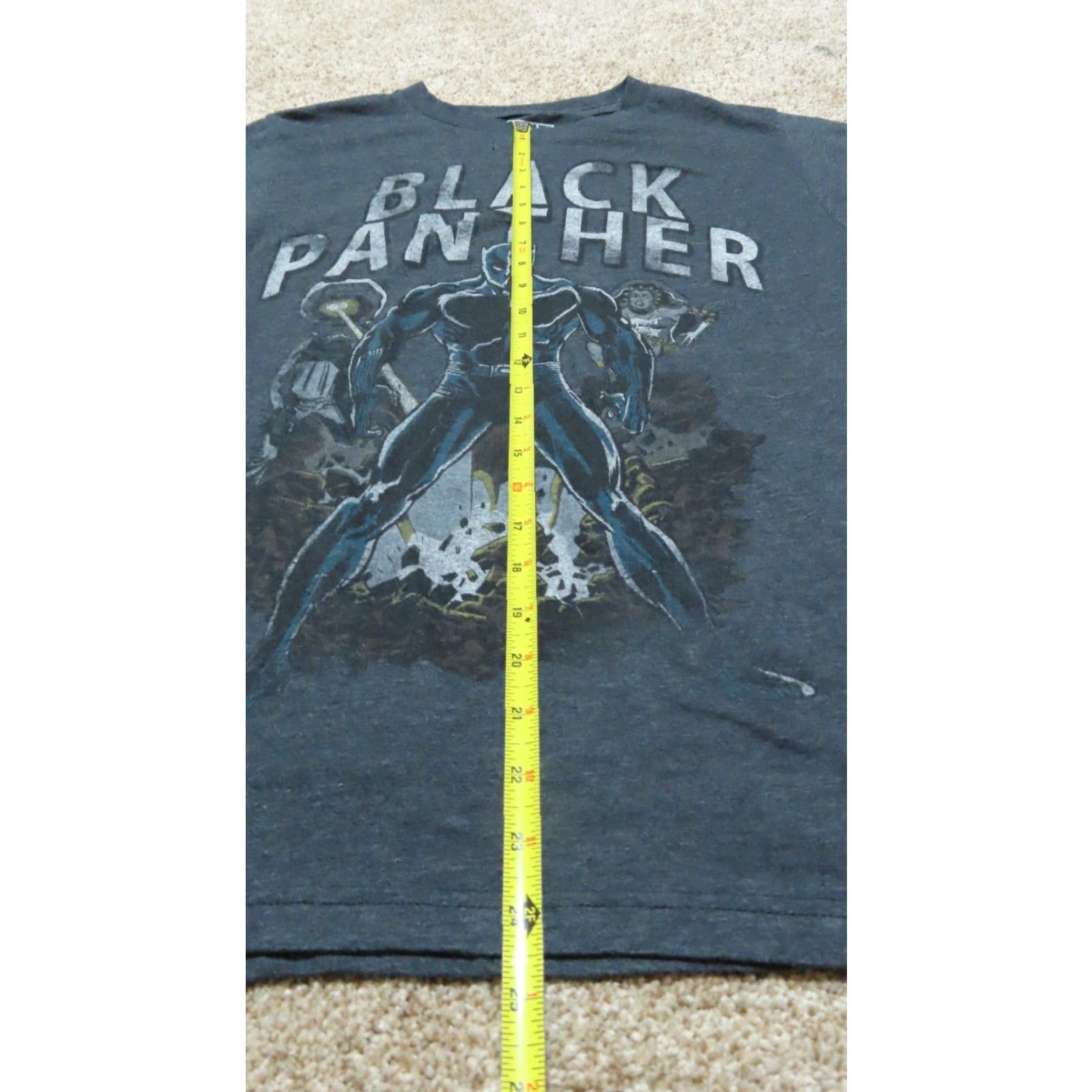 Vintage Marvel Black Panther T-Shirt Men Small Black Crew Neck Short Sleeve 100% Cotton Marvel Universe 60s? Size US S / EU 44-46 / 1 - 4 Thumbnail