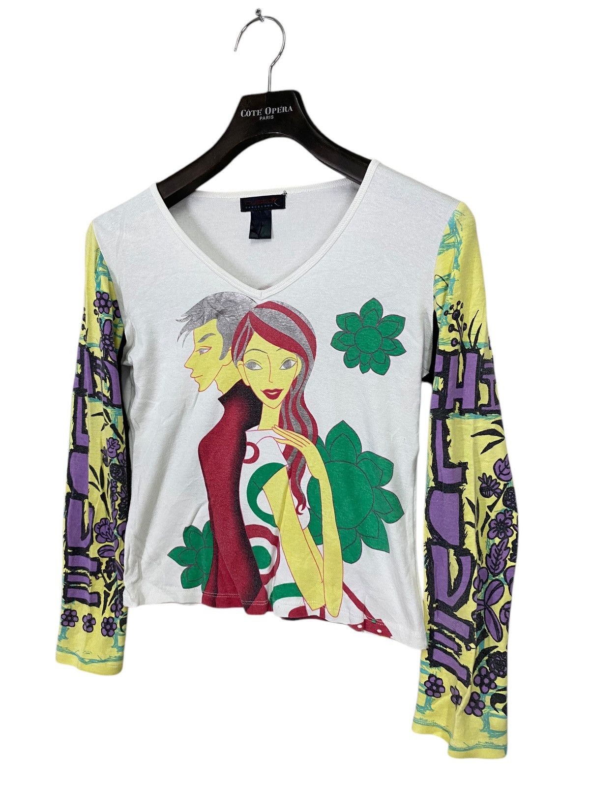 Custo Barcelona × Designer × Vintage Vintage custo barcelona tshirt longsleeve Size M / US 6-8 / IT 42-44 - 2 Thumbnail