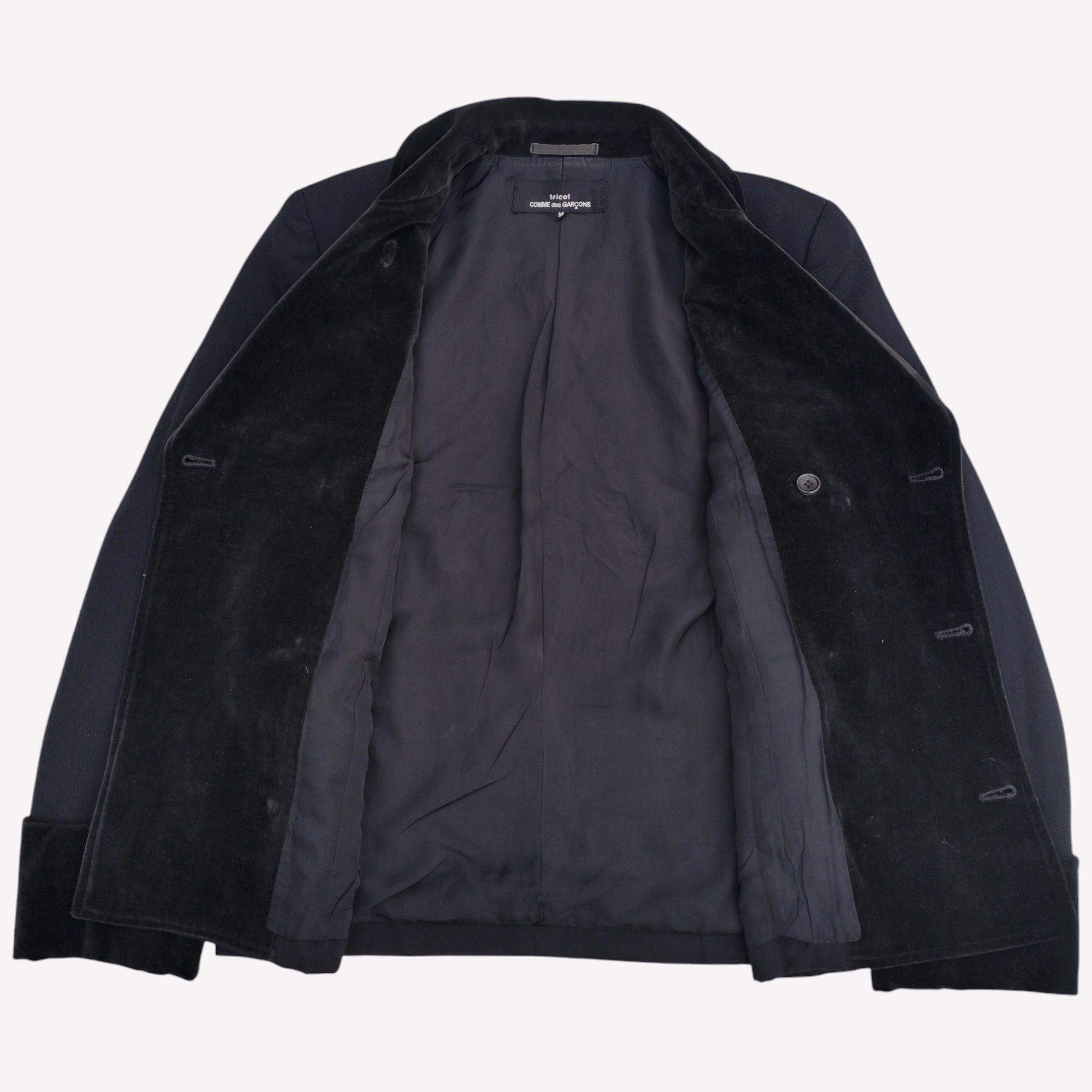 Comme des Garcons × Tricot Comme des Garcons Tricot Comme des Garçons Wool Peacoat AD 1992 Archive Size M / US 6-8 / IT 42-44 - 2 Thumbnail