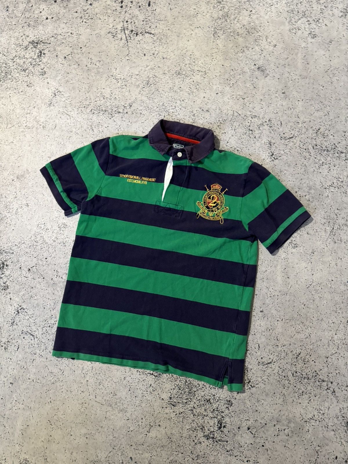Polo Ralph Lauren Vintage 90s Polo T-Shirt Polo Ralph Lauren New York Striped Size US M / EU 48-50 / 2 - 2 Thumbnail
