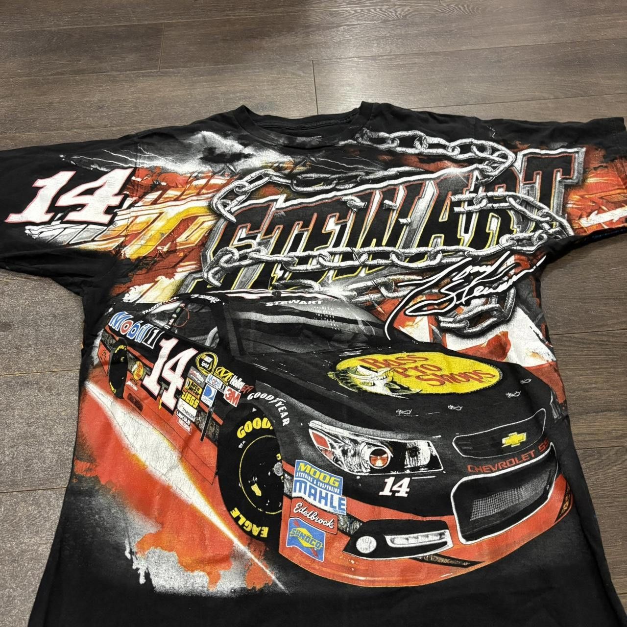 Chase Authentics vintage Tony Stewart bass pro shop all over print t shirt L Size US L / EU 52-54 / 3 - 3 Thumbnail