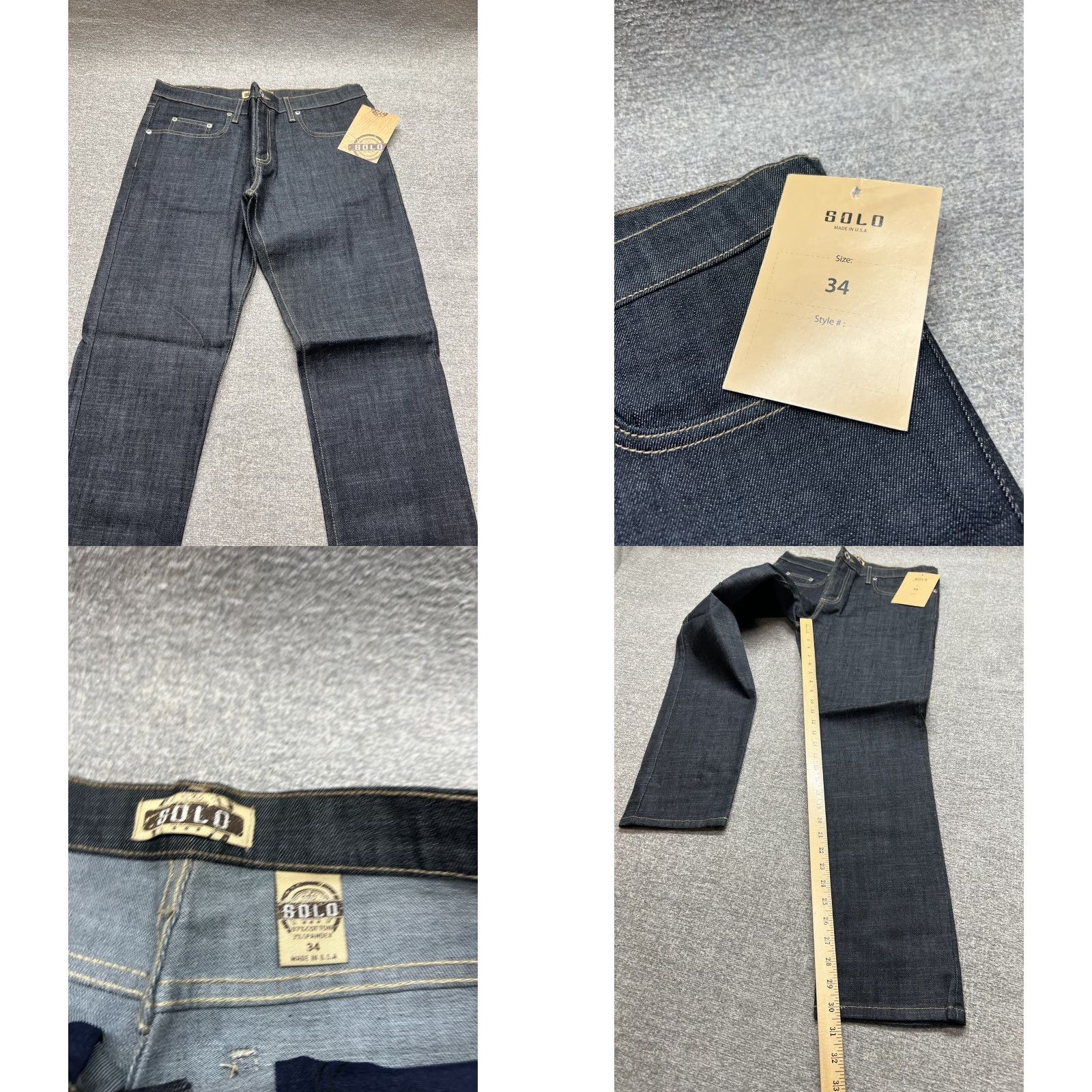 Vintage VINTAGE Solo Semore Jeans Men 34x30 Lot Of 2 Y2K 90s Hip Hop USA Denim Gray 34x30 Jeans Mens Regular Fit Relaxed Distressed No N/A Size US 34 / EU 50 - 9 Thumbnail
