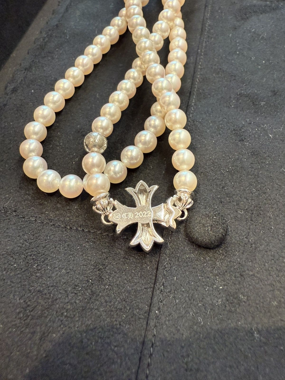 Chrome Hearts Chrome Hearts Mikimoto Pearl Necklace Size ONE SIZE - 5 Thumbnail