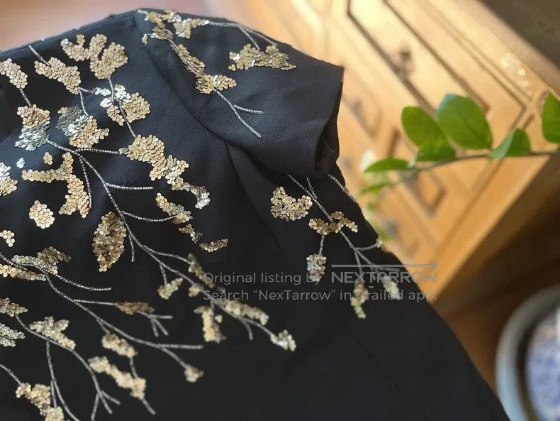 Valentino Valentino Black and gold dress Size S / US 4 / IT 40 - 6 Thumbnail