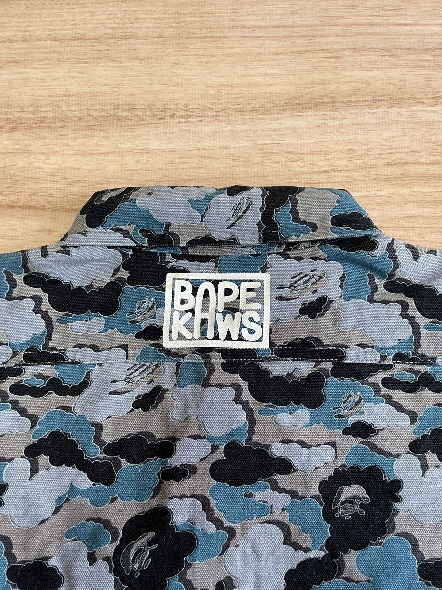 Bape Blue Camouflage Button-Up Shirt - Size S Size US S / EU 44-46 / 1 - 6 Thumbnail