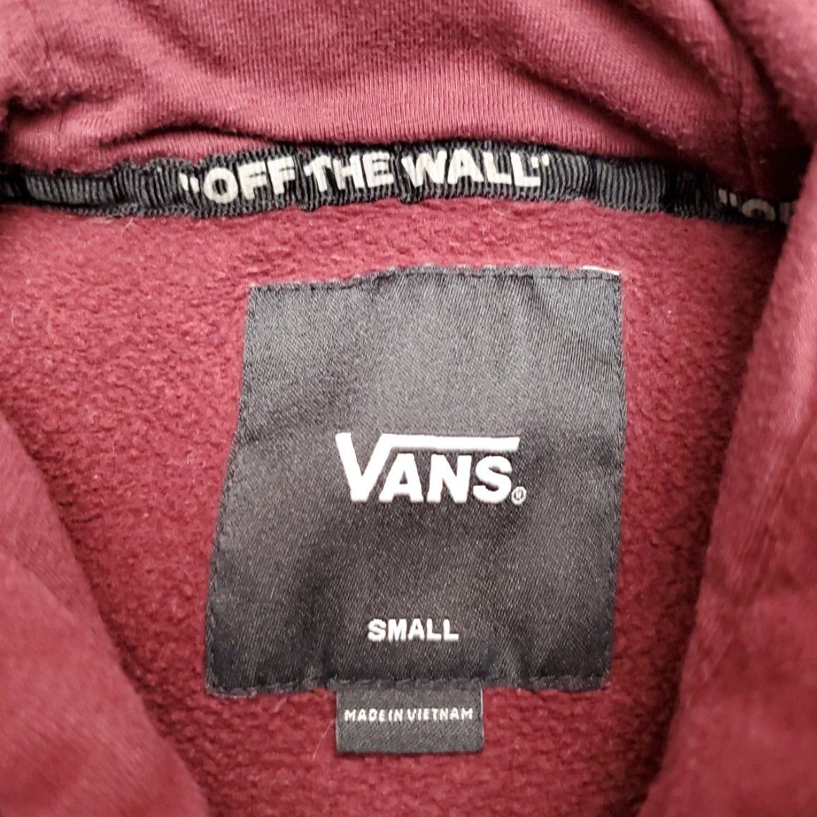 Vans Vans Hoodie Mens Small Maroon Hooded Pullover Skate Snow Board Fleece Casual Size US S / EU 44-46 / 1 - 5 Thumbnail