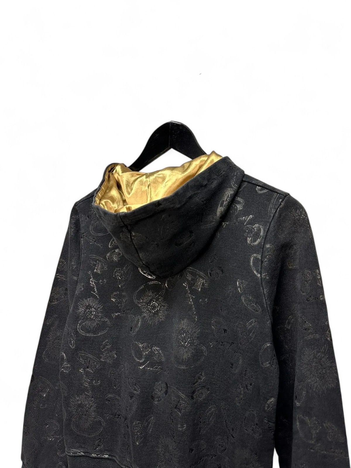 Japanese Brand Dolce&Gabbana BlackOversized Hoodie Vintage Streetwear Style Size M / US 6-8 / IT 42-44 - 12 Thumbnail