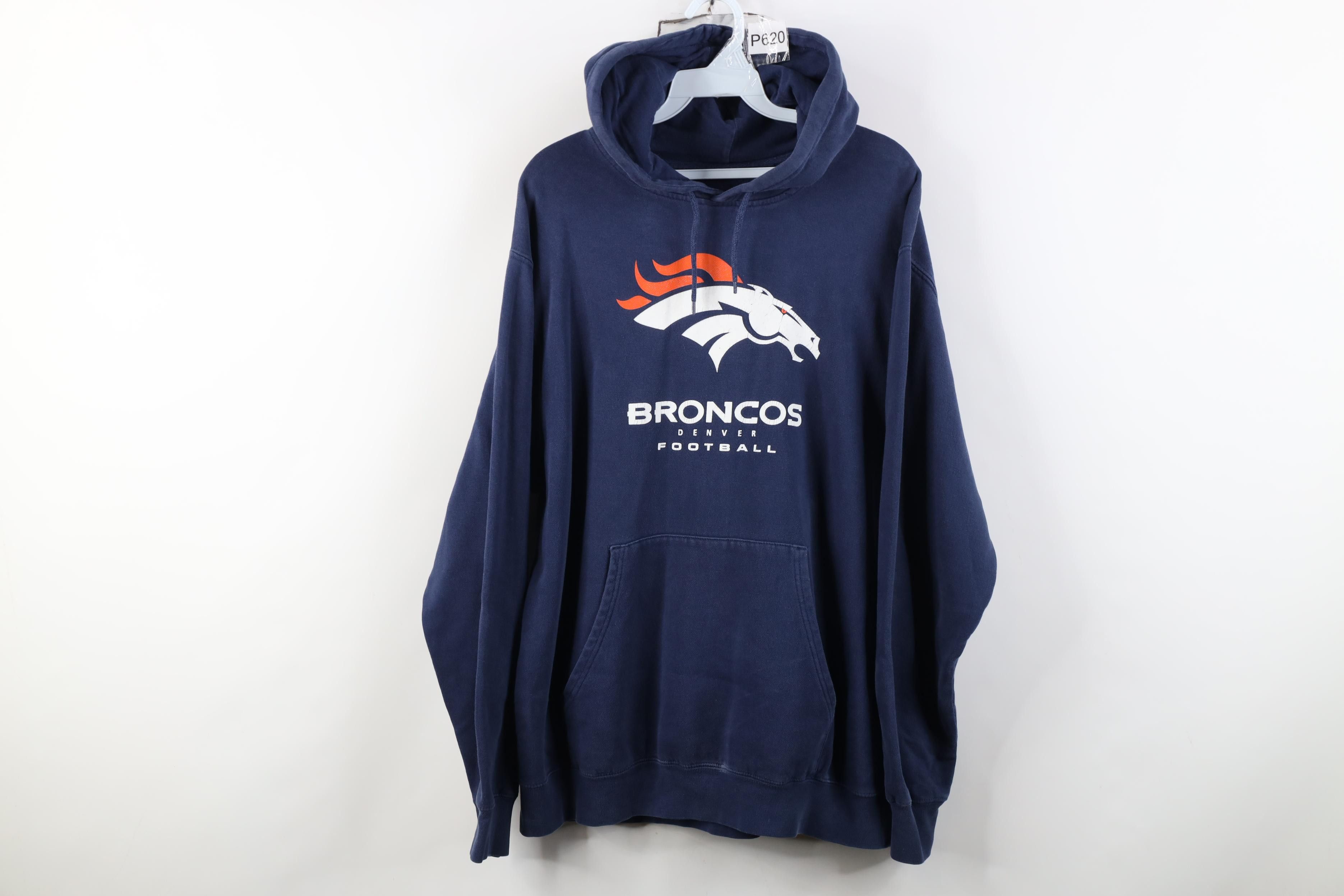 Vintage Vintage Denver Broncos Football Hoodie Sweatshirt Blue Size US L / EU 52-54 / 3 - 1 Thumbnail