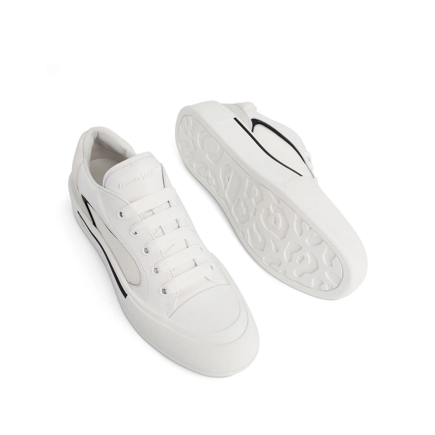 Alexander McQueen o1mris0824 Sneaker in Black & White Size US 11 / EU 44 - 4 Thumbnail