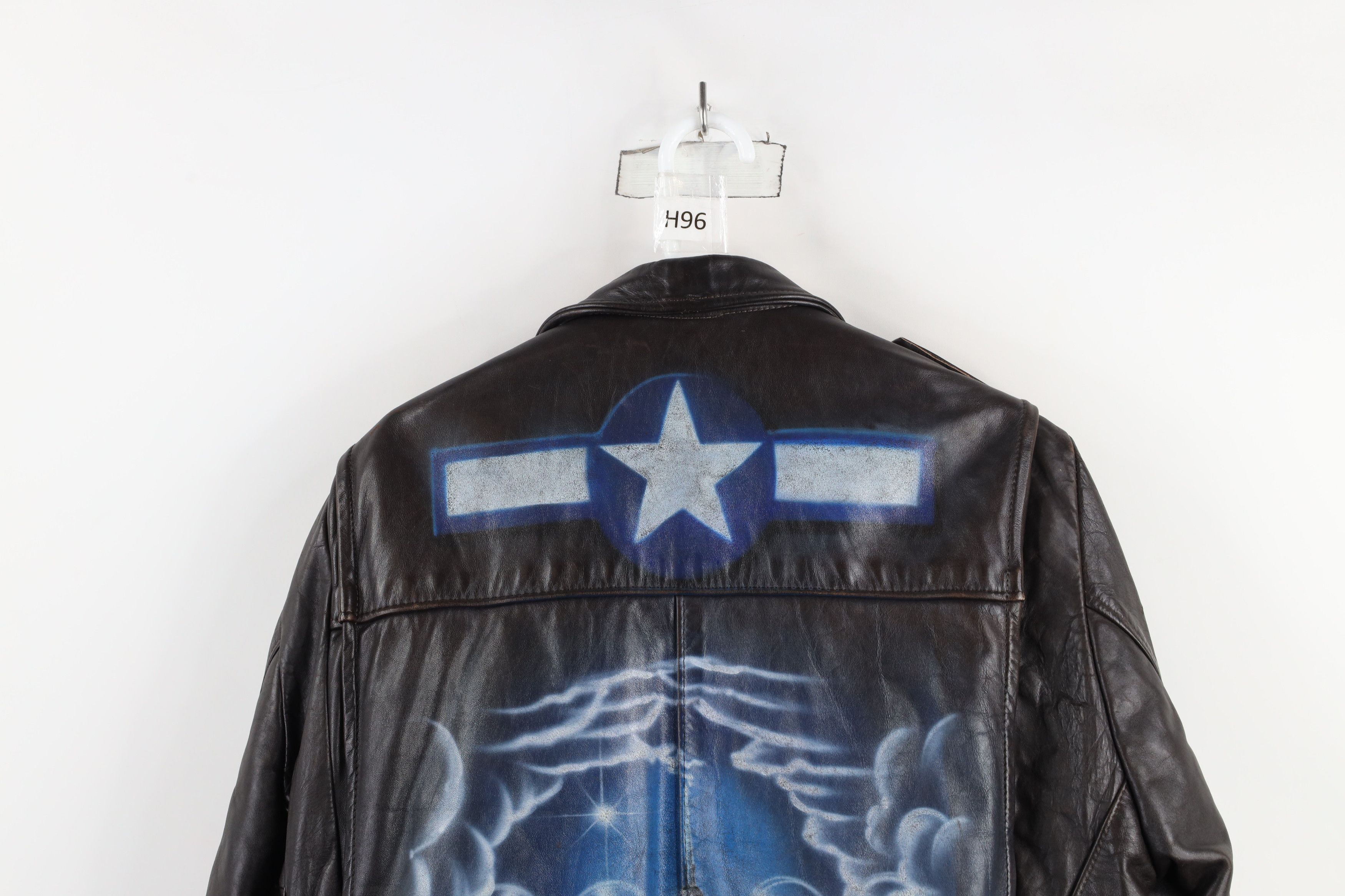 Vintage Vintage 80s Air Brush Military Flight Bomber Jacket USA Size US XL / EU 56 / 4 - 15 Thumbnail