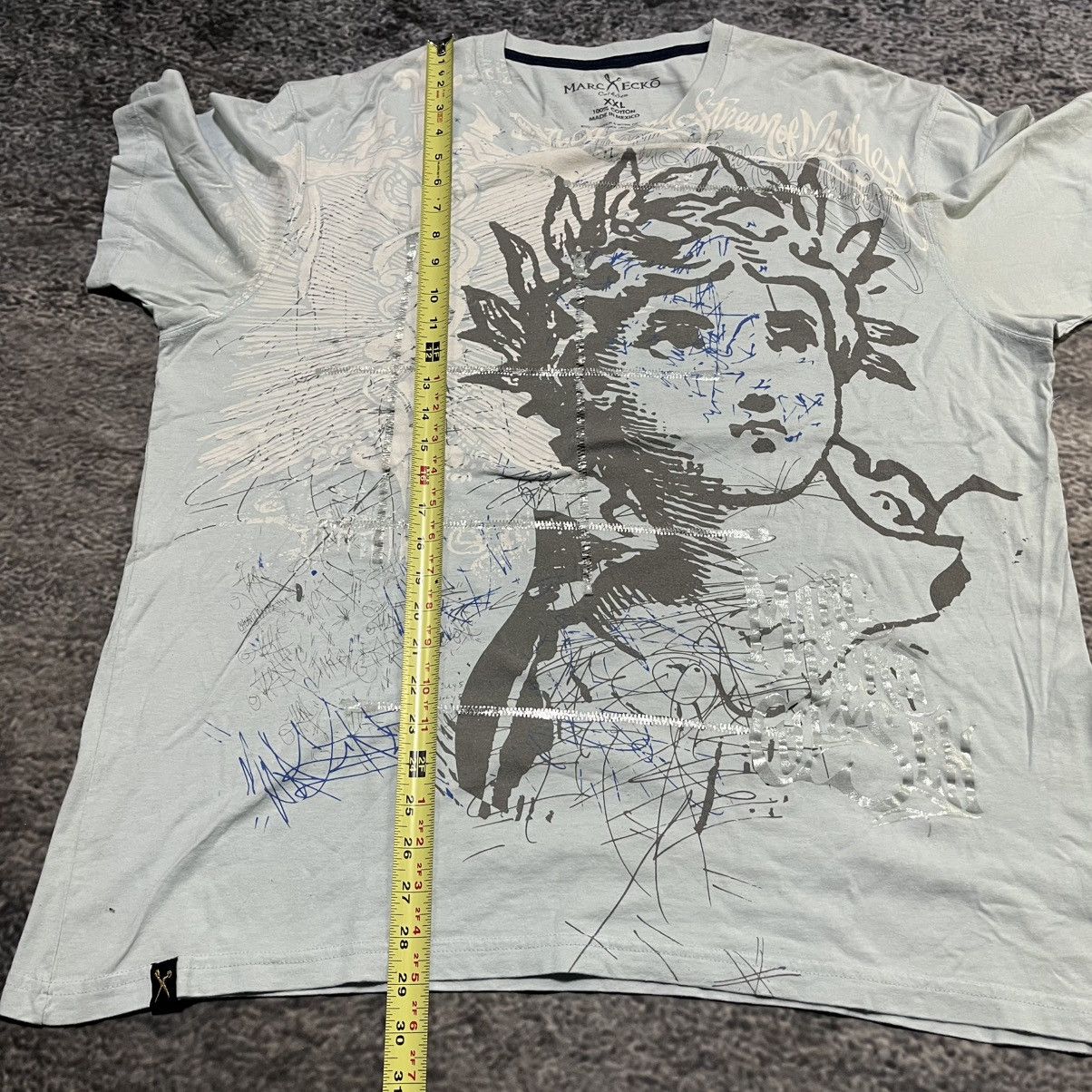 Marc Ecko VINTAGE Y2K MARC ECKO CUT & SEW GRUNGE SKATER T SHIRT XXL Size US XXL / EU 58 / 5 - 7 Thumbnail