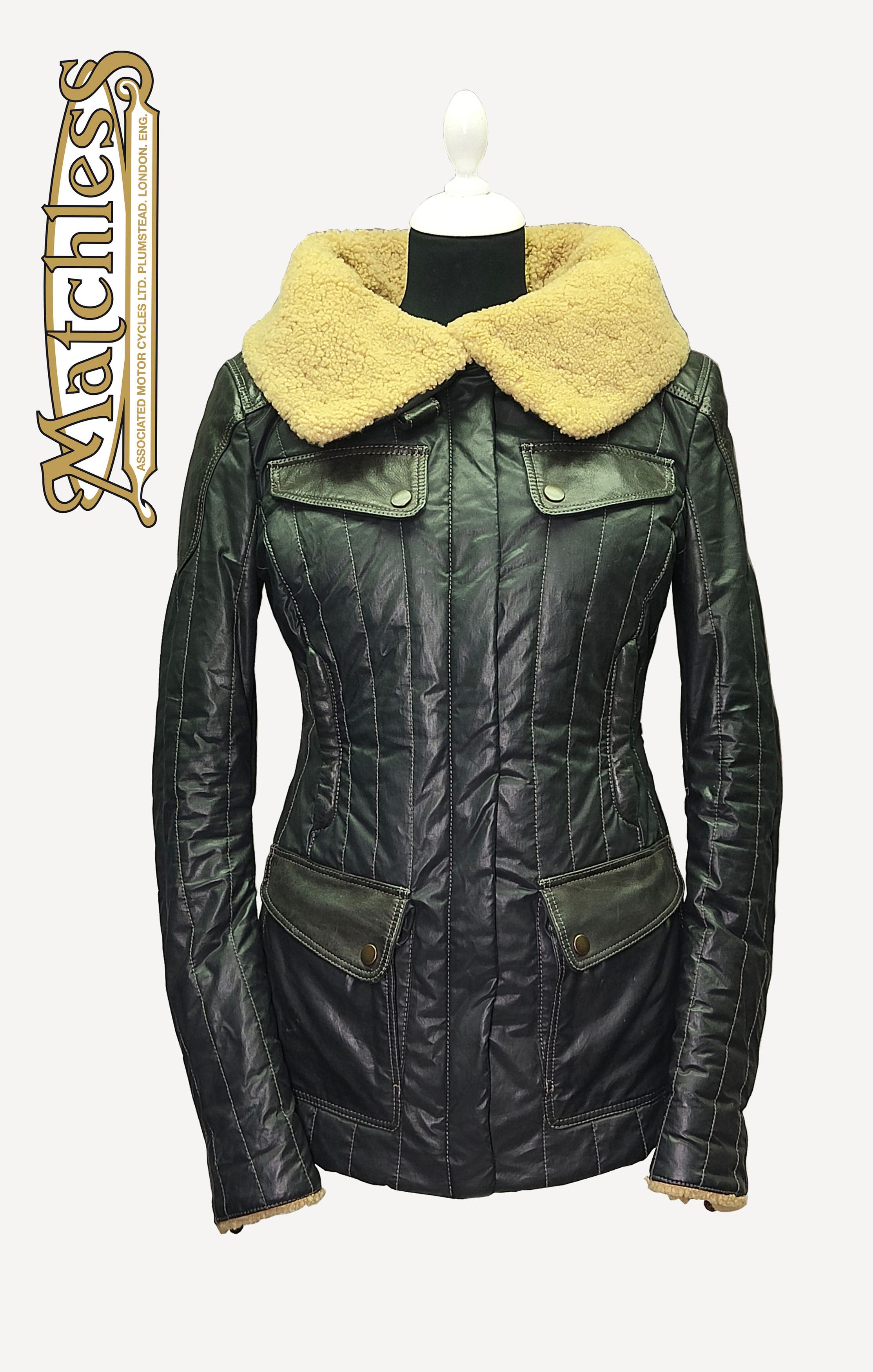 Matchless MATCHLESS _ ITALY _ SHEFFIELD _ WAX COTTON _ SHEARLING Size S / US 4 / IT 40 - 1 Thumbnail