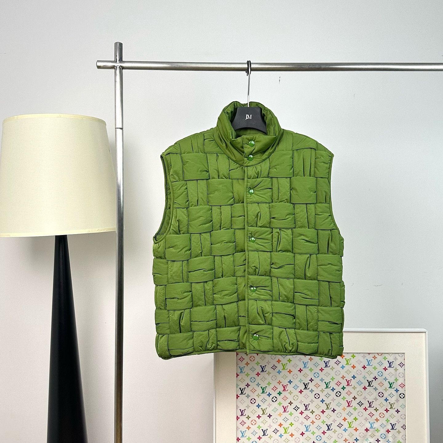 Bottega Veneta Bottega Veneta Woven Padded Vest Green Size L Size US L / EU 52-54 / 3 - 1 Thumbnail