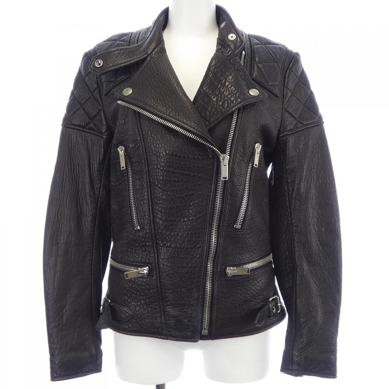 Celine Celine Celine 2 5I85/4247 Leather Jacket Leather Outerwear 2 5I85/4247 DUTY FREE for USA Size ONE SIZE - 1 Thumbnail