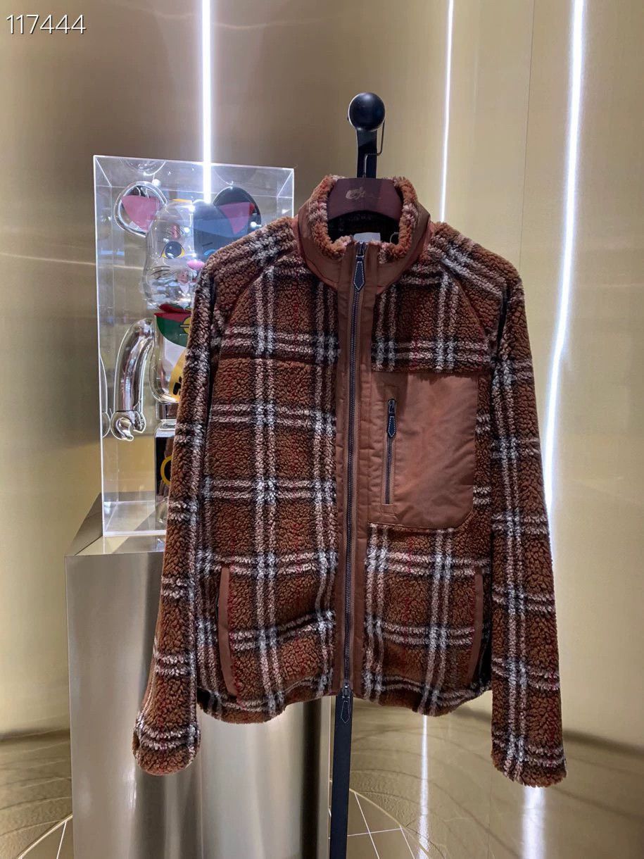 Burberry Burberry Checked Turtleneck Fleece Jacket Size US L / EU 52-54 / 3 - 1 Thumbnail