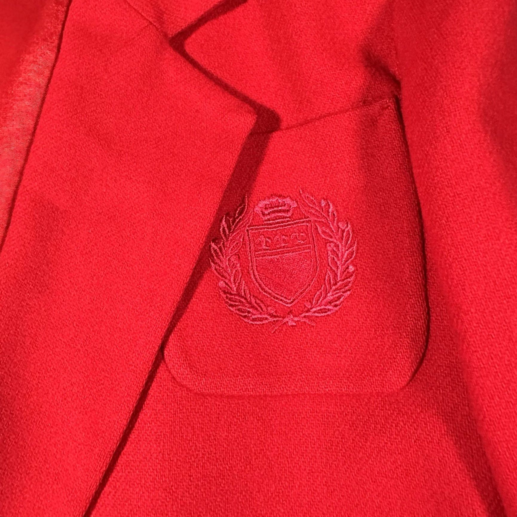 Vintage VINTAGE Kristen Blake Blazer Women’s Large Red Wool Suit Jacket Long Sleeve Formal Business 90s US Size L / US 10 / IT 46 - 3 Thumbnail
