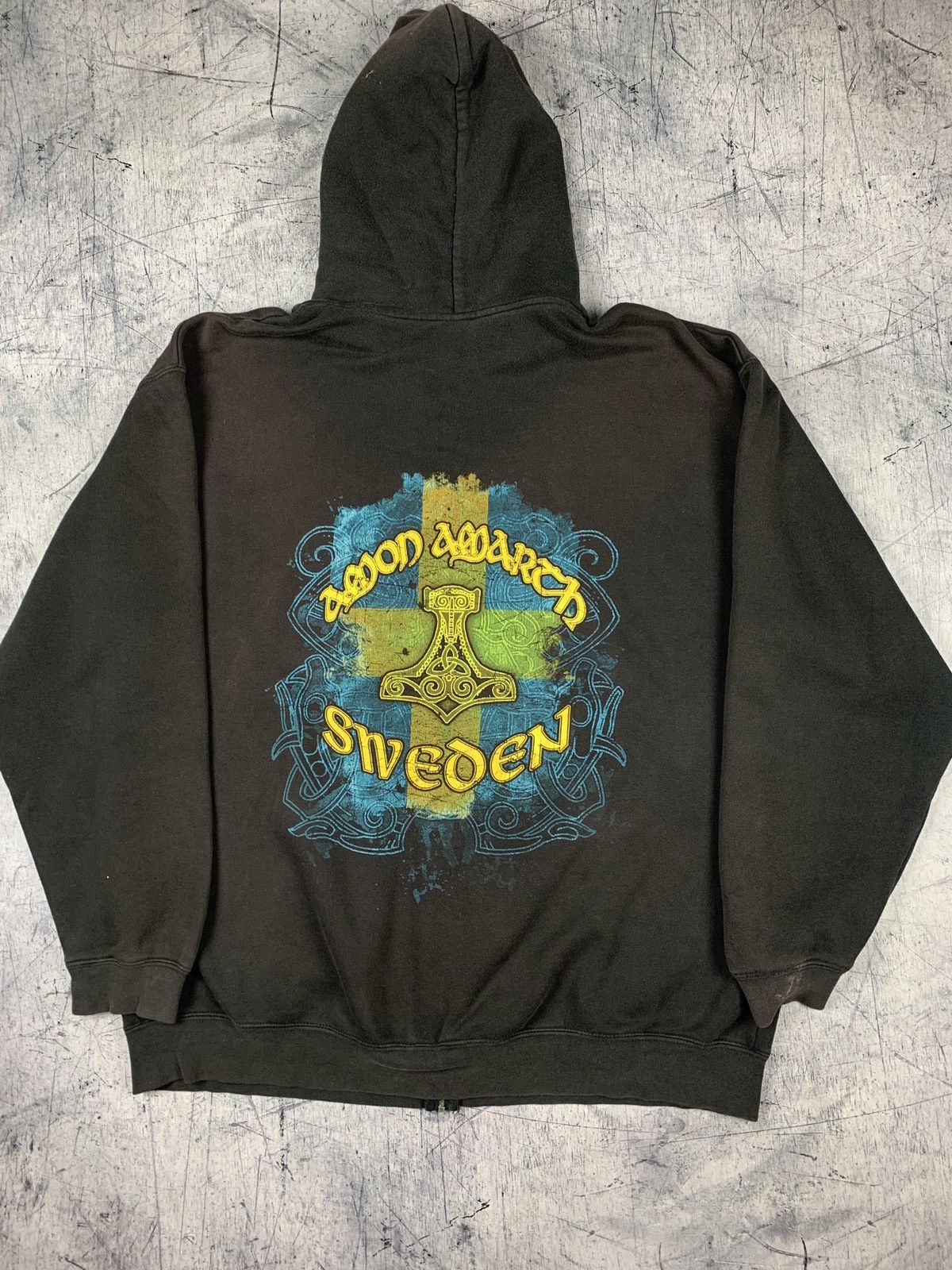 Band Tees Vintage Y2K Amon Amarth Full Zip Rock Band Hoodie AOP Print Size US XXL / EU 58 / 5 - 11 Thumbnail