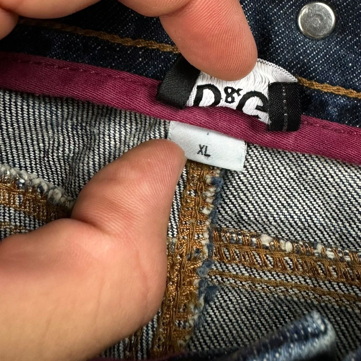 Dolce & Gabbana × Vintage Dolce Gabbana Junior Lighting Washed Distressed Jeans Denim Size US 29 - 10 Thumbnail