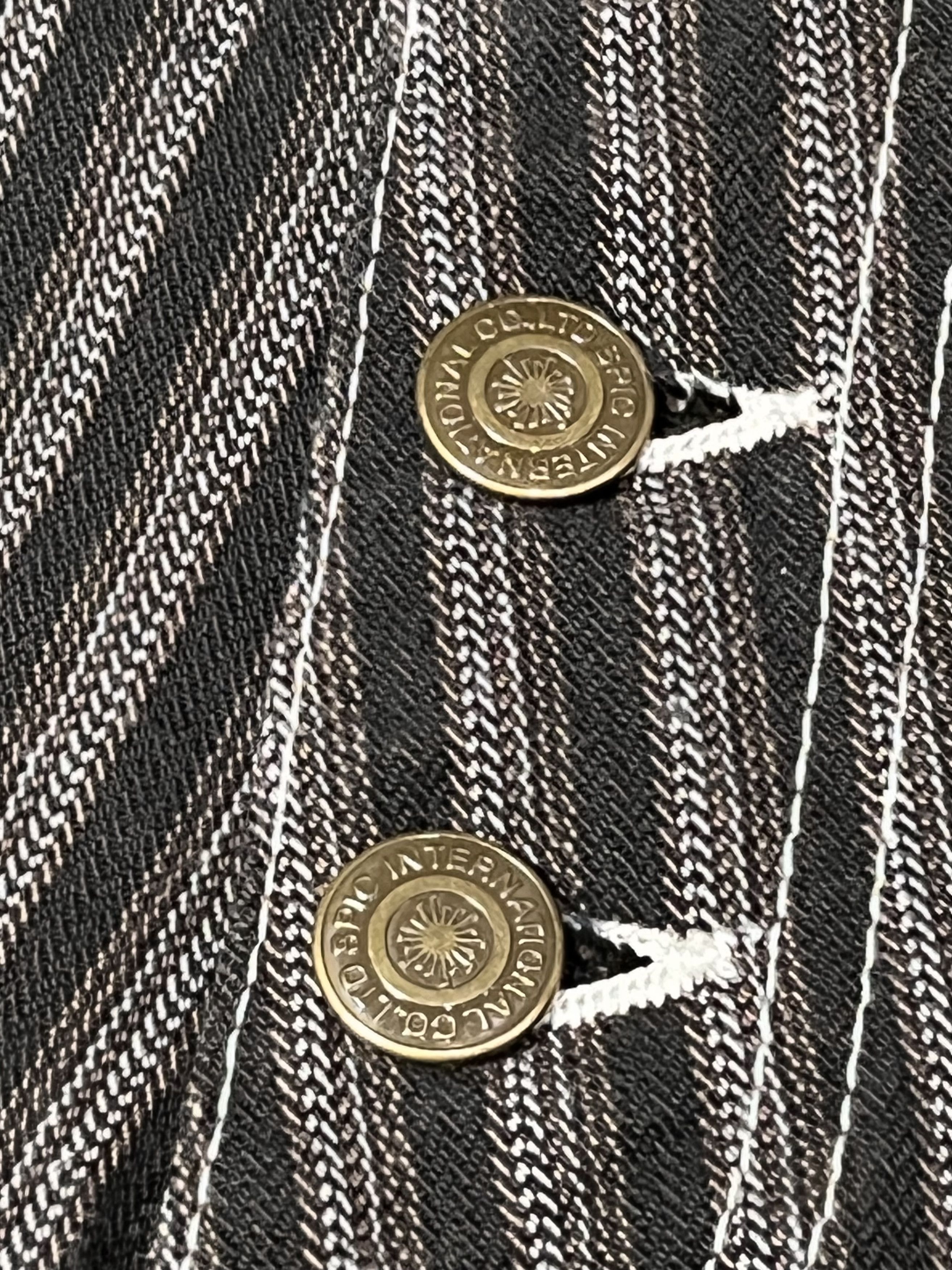 Tornado Mart FYE FLARE🔥VINTAGE TORNADO MART JAPAN Hickory Stripes Denim Size US 31 - 10 Thumbnail