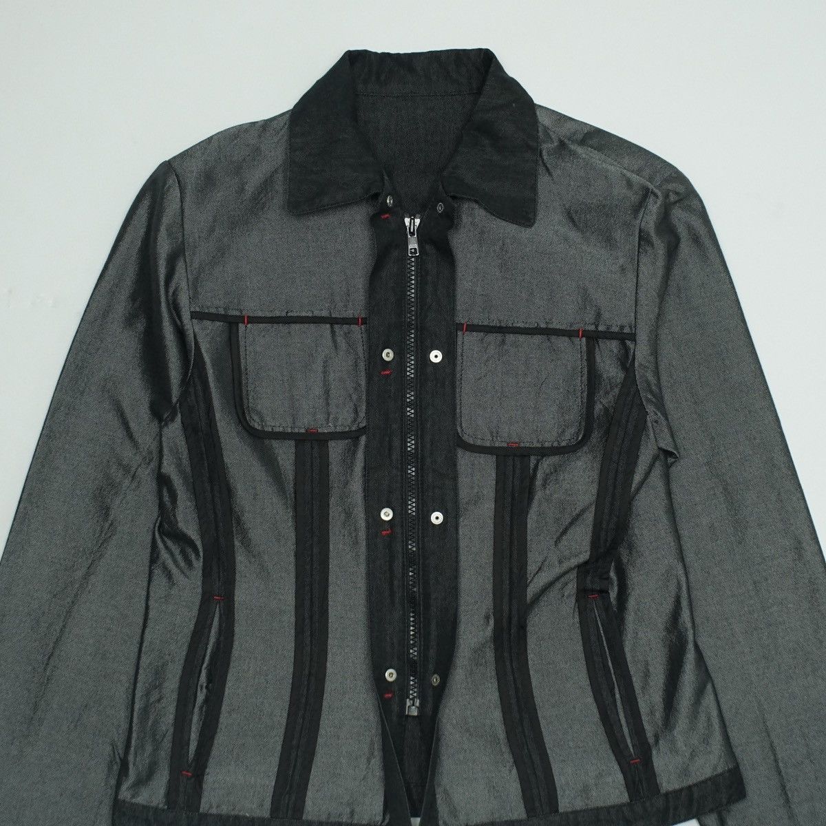 Krizia *NoTariff Krizia Evex Inside Out Denim Jacket Size S / US 4 / IT 40 - 2 Thumbnail