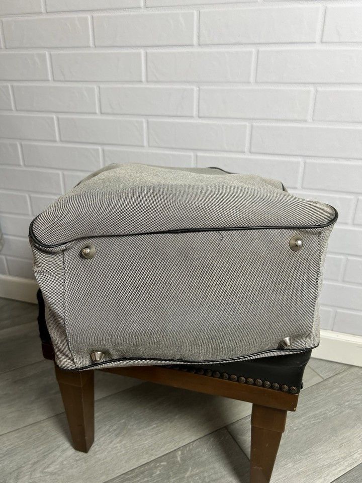 Dior CHRISTIAN DIOR Fabric/Leather Large Bag Gray/Black Size ONE SIZE - 15 Thumbnail