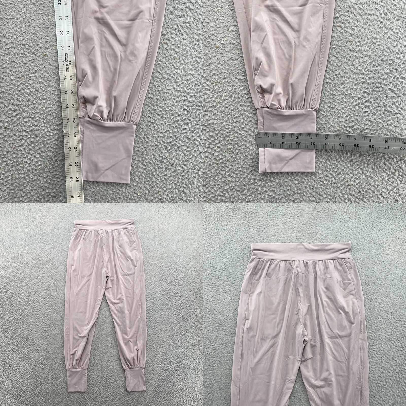 Pinko ZYIA Active Lightweight Pale Pink Tapered Joggers Pants Women S Pink Nylon Spandex Athletic Pants Joggers 90s? Size 28" / US 6 / IT 42 - 8 Thumbnail