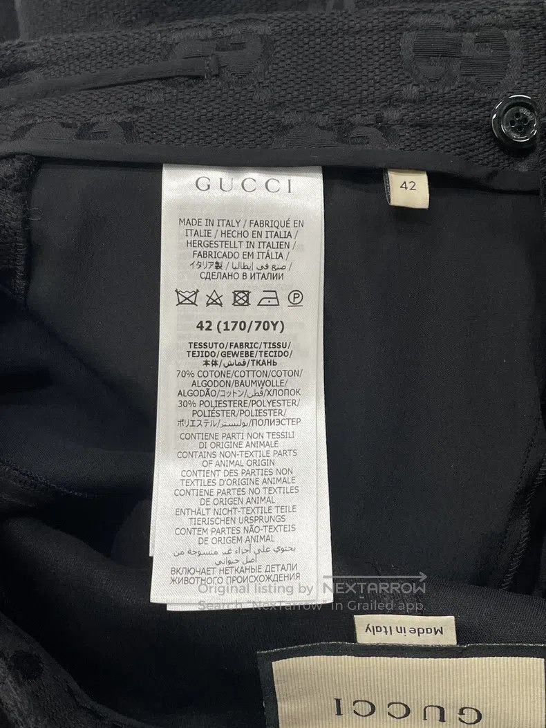 Gucci Gucci Equestrian pants with dark pattern full of logo Size 27" / US 4 / IT 40 - 5 Thumbnail