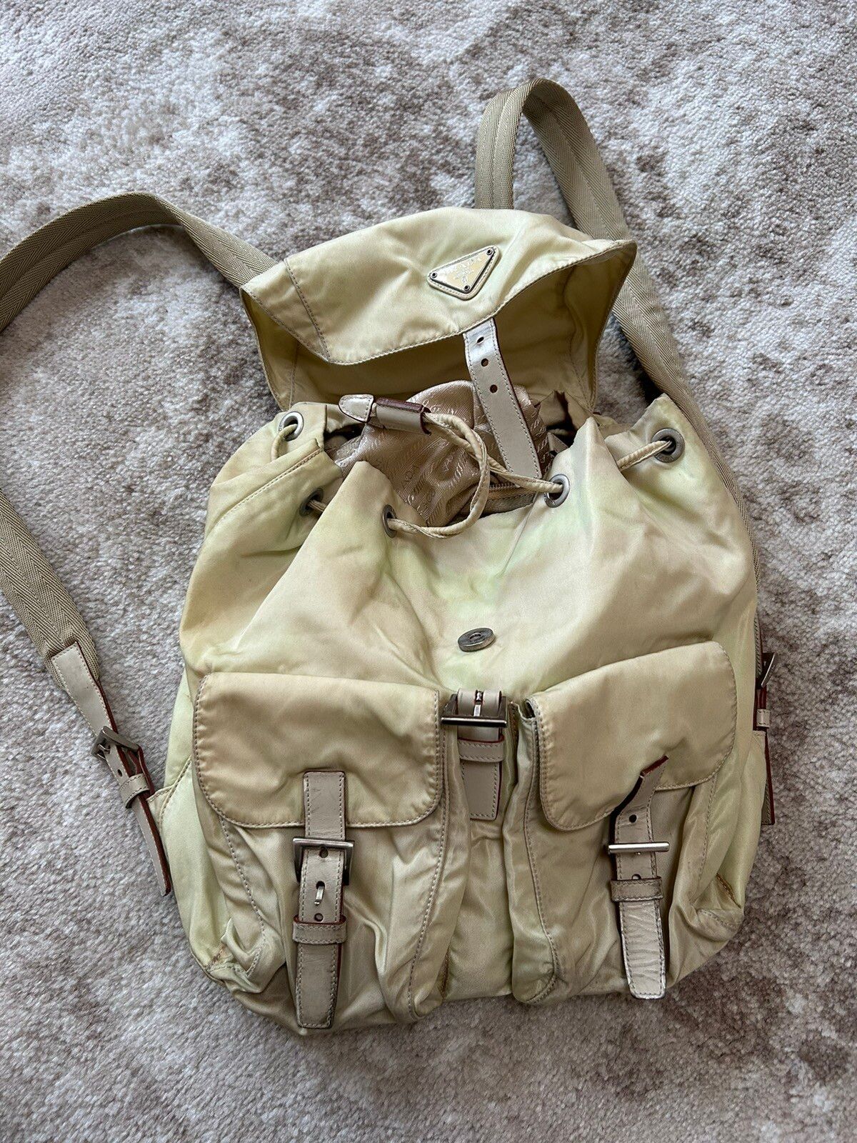 Vintage Late 90s Prada Large Nylon Backpack / Rucksack Size ONE SIZE - 4 Thumbnail