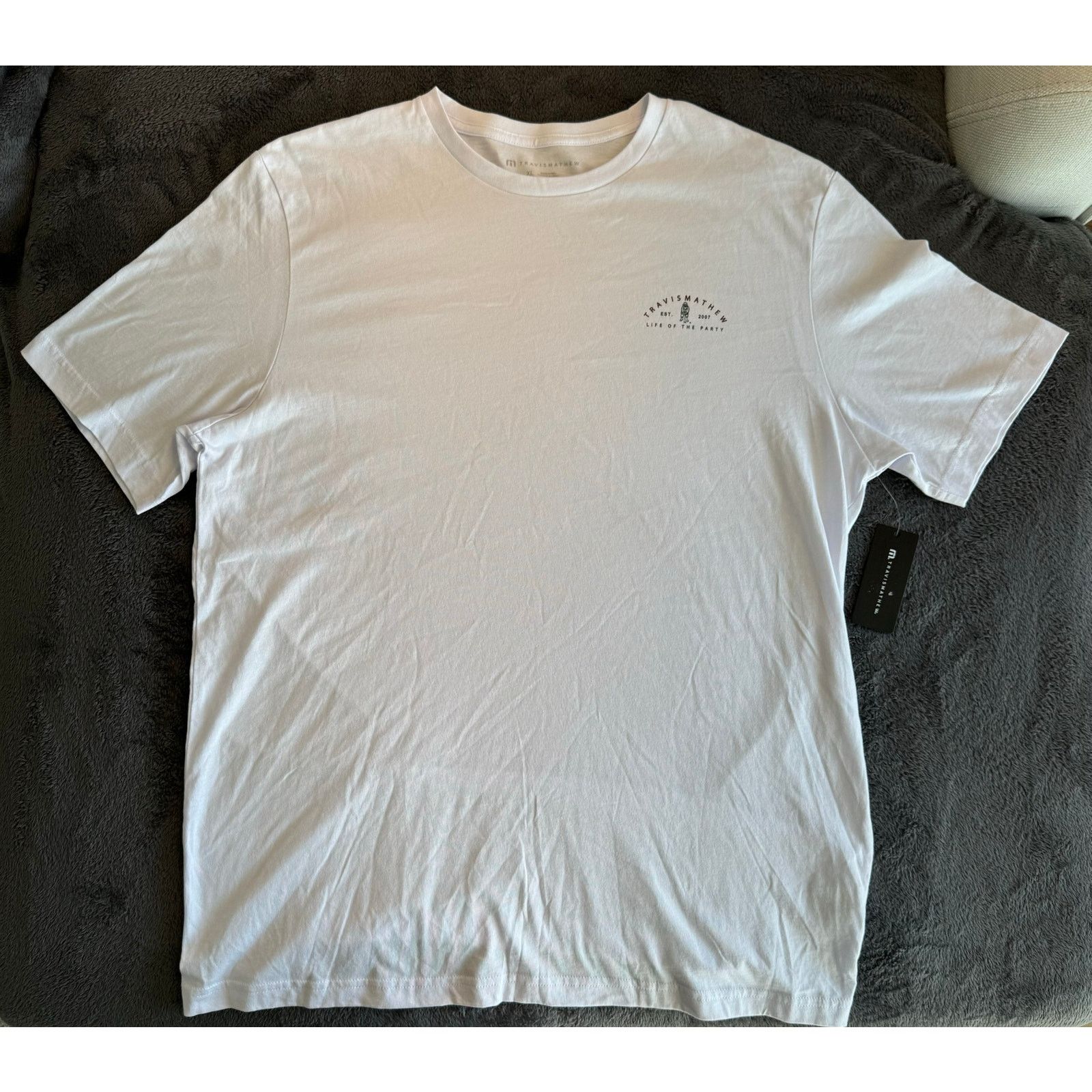 TravisMathew Travis Mathew T-Shirt - Men’s (XL) White Size US XL / EU 56 / 4 - 1 Thumbnail