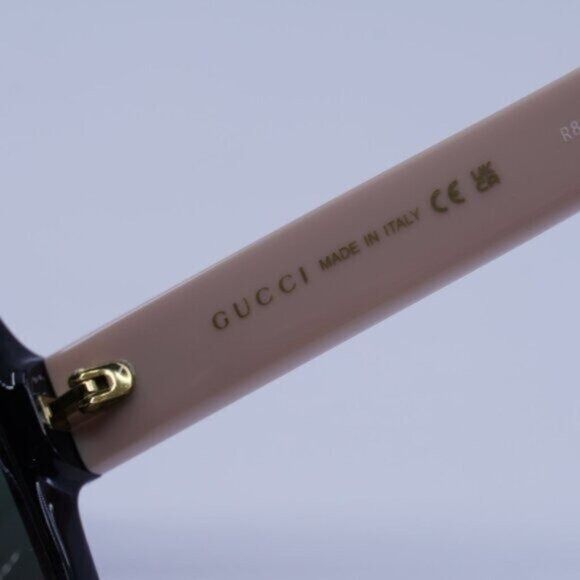 Gucci Gucci GG1337S 008 Sunglasses Black/Pink Square Frame, Grey Size ONE SIZE - 8 Thumbnail