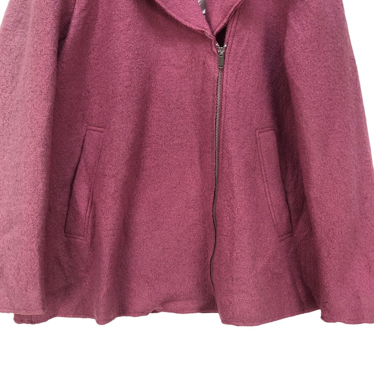 Aran Isles Knitwear Zara Trafaluc Double Collar Faded Jacket Size M / US 6-8 / IT 42-44 - 6 Thumbnail