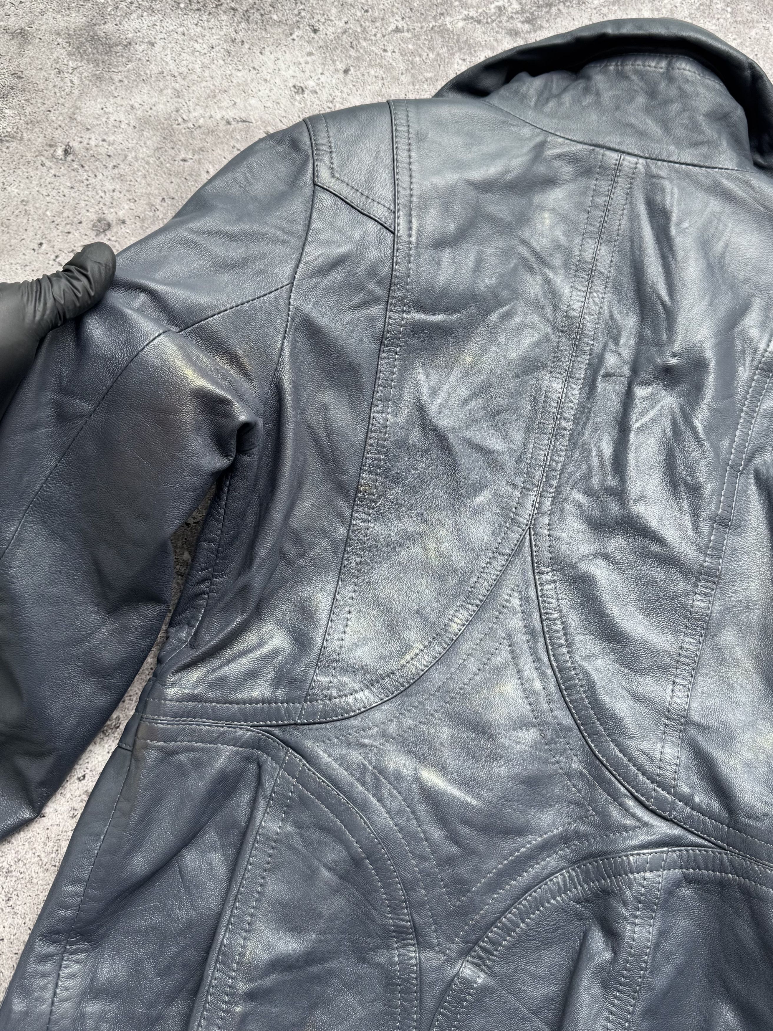 Vintage Vintage Cropped Leather Jacket C2(V485) Size S / US 4 / IT 40 - 12 Thumbnail