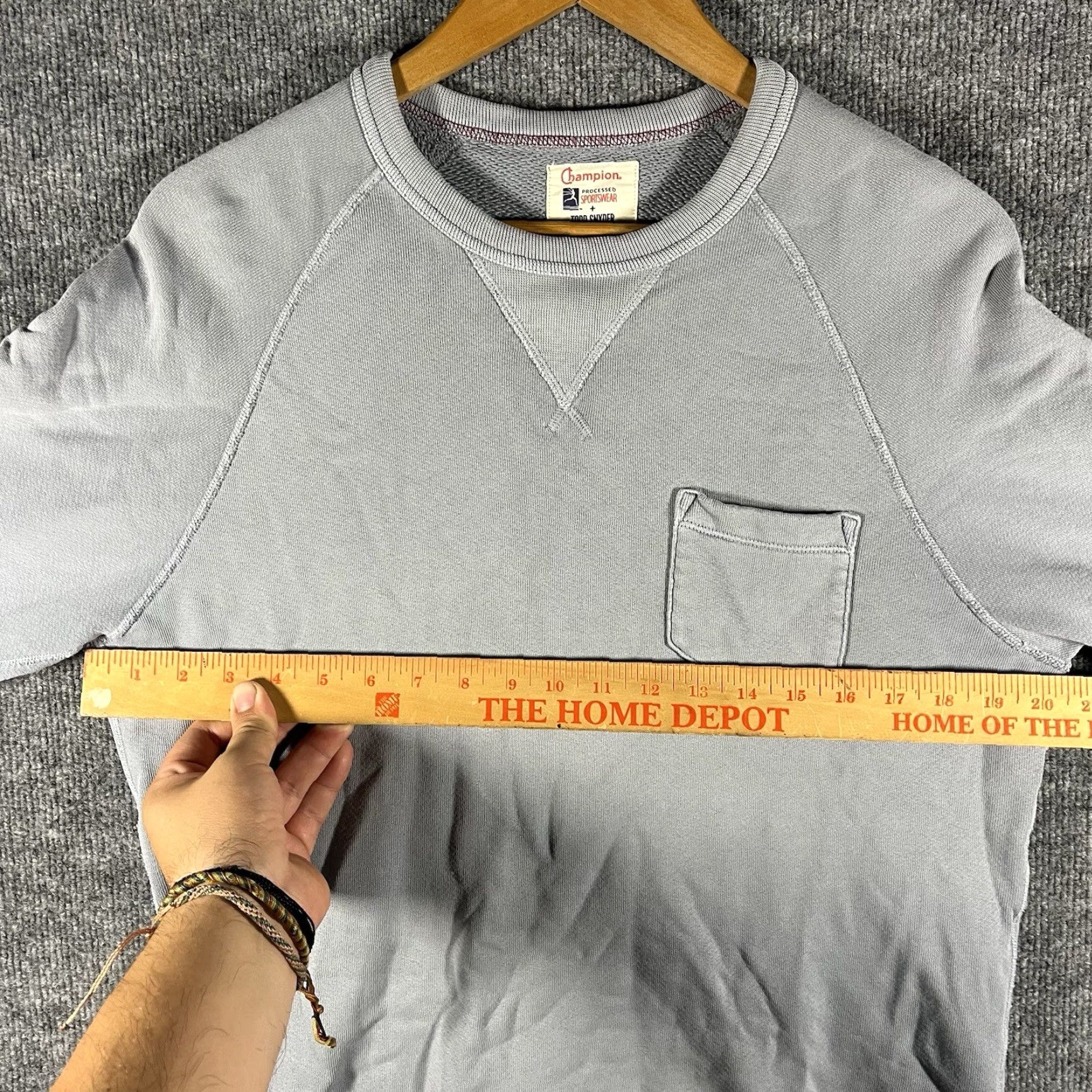Champion Champion Men's Todd Snyder Pullover Sweatshirt Long Sleeve Gray Size XS Size US XS / EU 42 / 0 - 5 Thumbnail