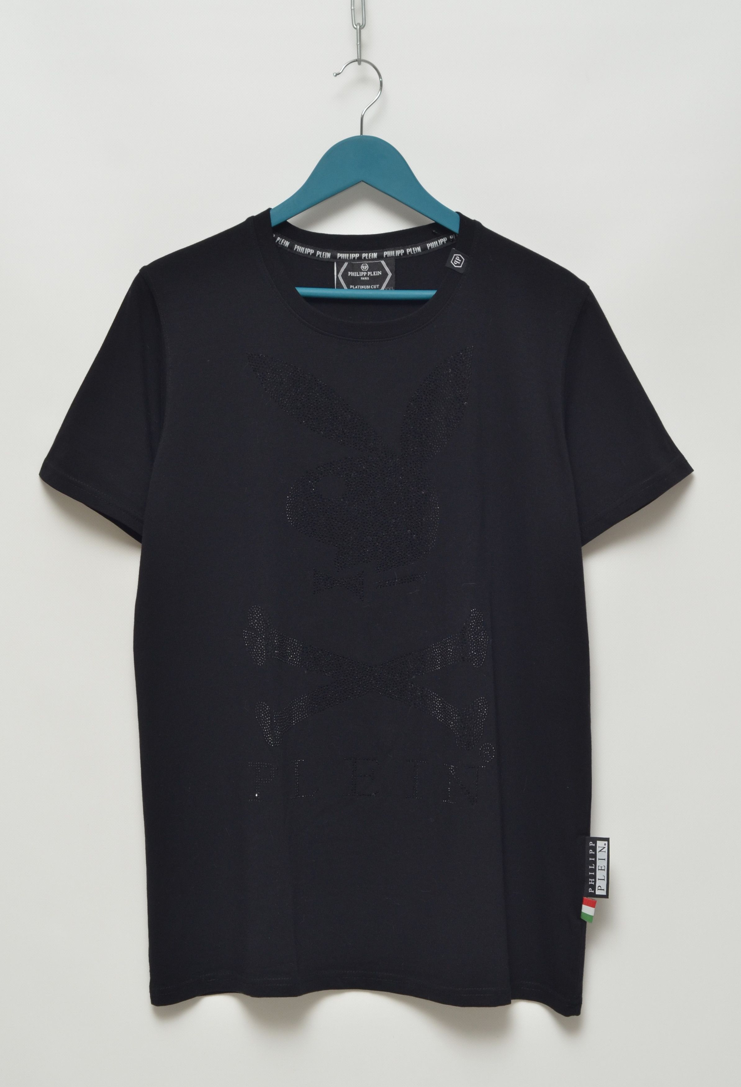 Rhinestone Philipp Plein Playboy Shirt Philipp Plein Rhinestones