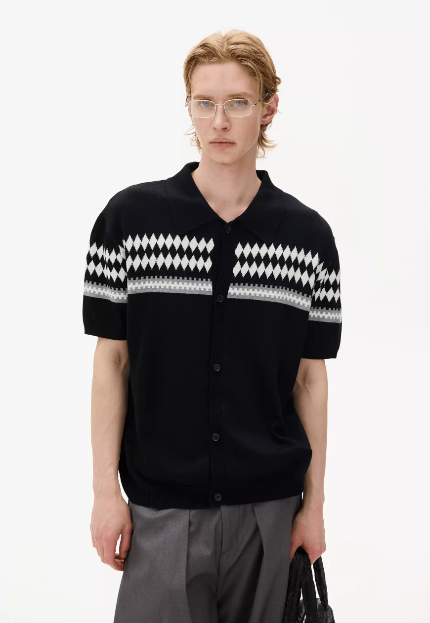 Other Men’s Fair Isle Camp Collar Cardigan Size US M / EU 48-50 / 2 - 2 Thumbnail