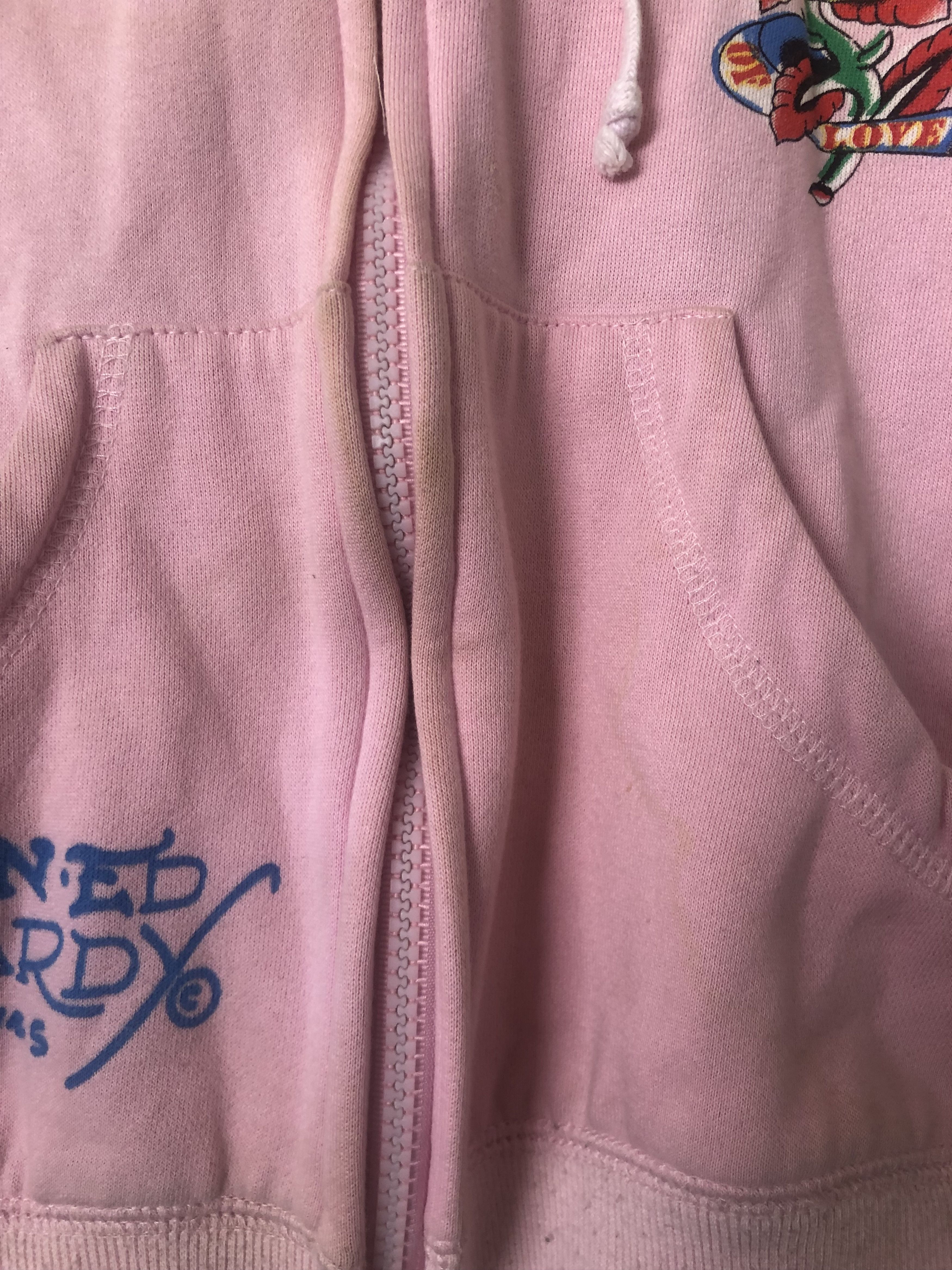 Ed Hardy Ed Hardy Pink Zip-Up Sweater Size S / US 4 / IT 40 - 3 Thumbnail