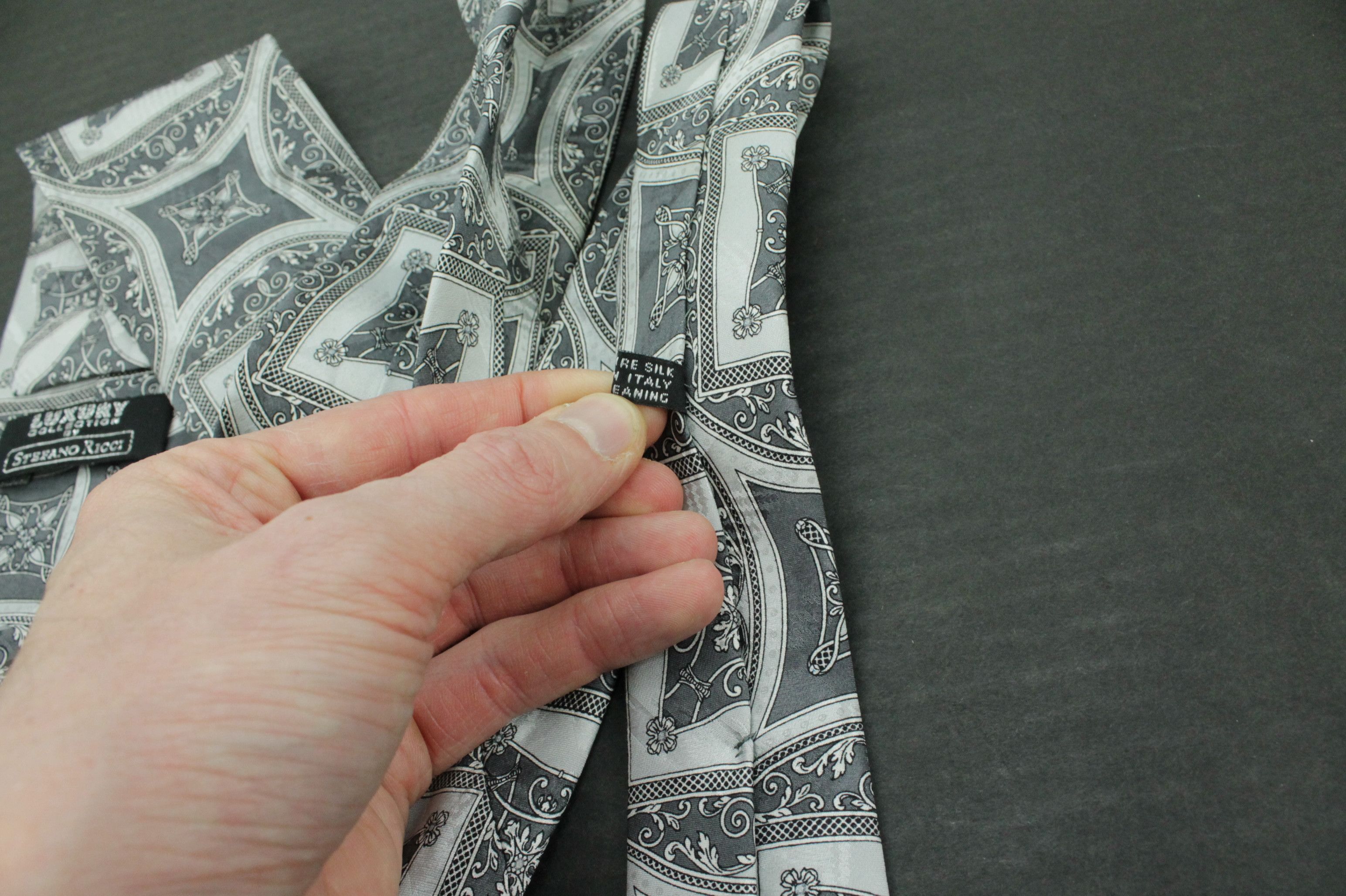 Stefano Ricci STEFANO RICCI Luxury Collection Paisley 100% Silk Tie Size ONE SIZE - 5 Thumbnail