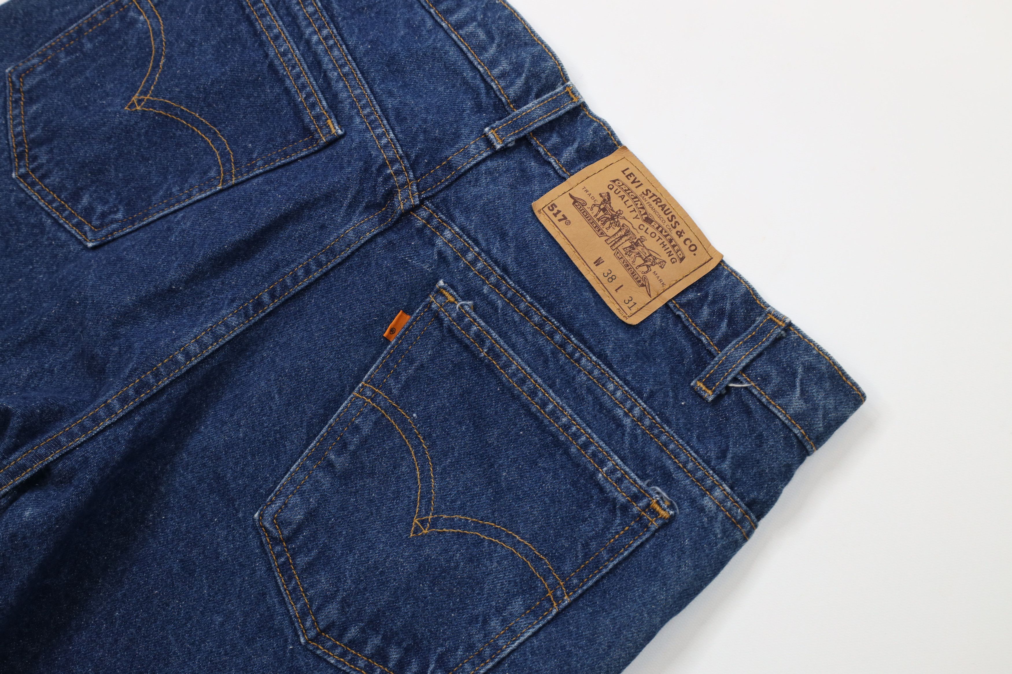 Levi's Vintage 80s 90s Levis 517 Orange Tab Wide Leg Bootcut Jeans Size US 38 / EU 54 - 14 Thumbnail