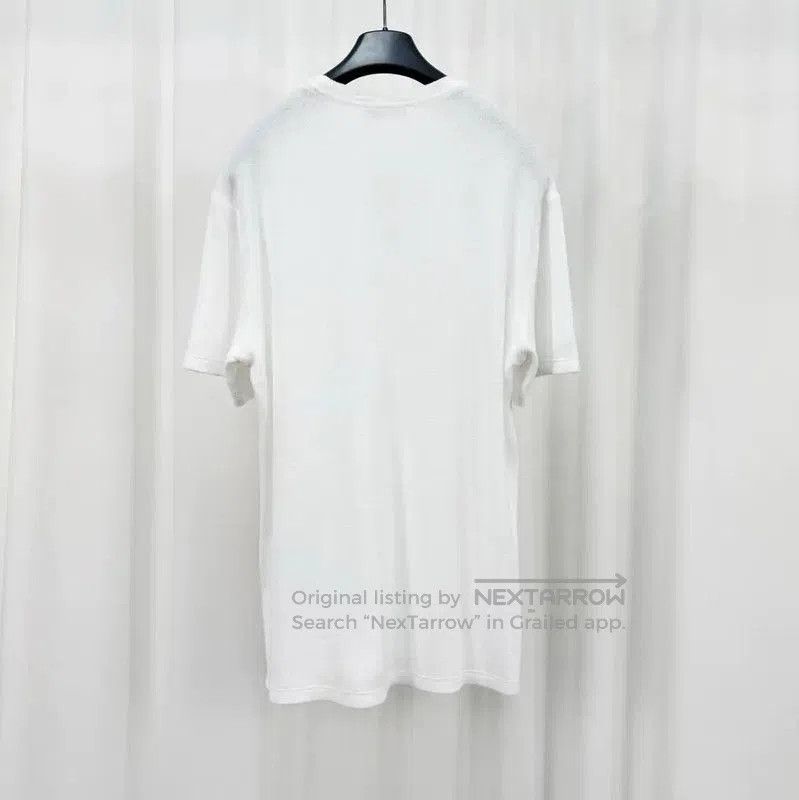 Prada Prada Men's White Logo Short Sleeve T-Shirt. Size US L / EU 52-54 / 3 - 2 Thumbnail