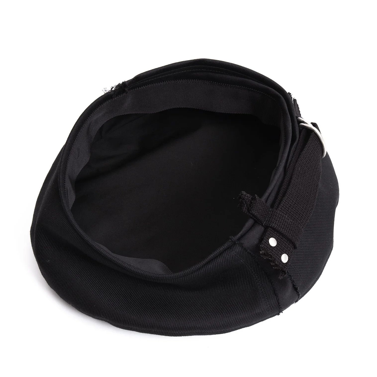 Yohji Yamamoto Cotton Belted Beret Hat in Black Size ONE SIZE - 7 Thumbnail
