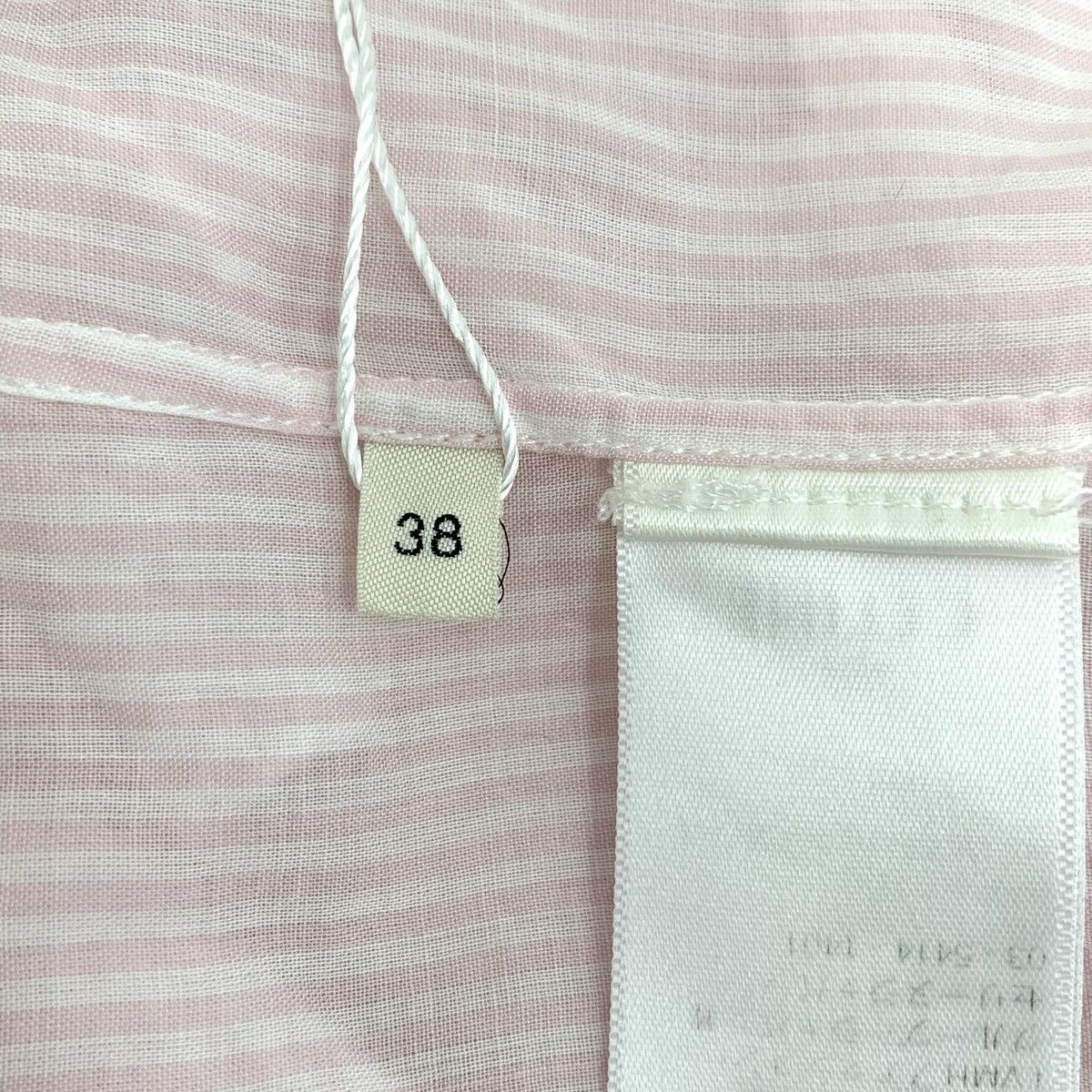 Celine Celine Pink Striped Carriage Long Sleeve Shirt K26WX Size S / US 4 / IT 40 - 7 Thumbnail