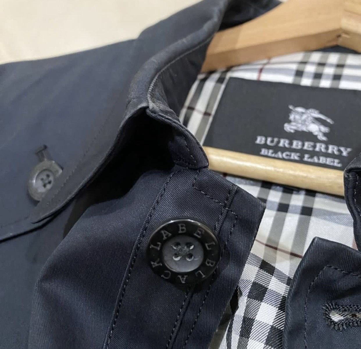 Burberry 🔥BURBERRY BLACK LABEL NOVACHECK OVERCOAT JACKET Size US S / EU 44-46 / 1 - 8 Thumbnail