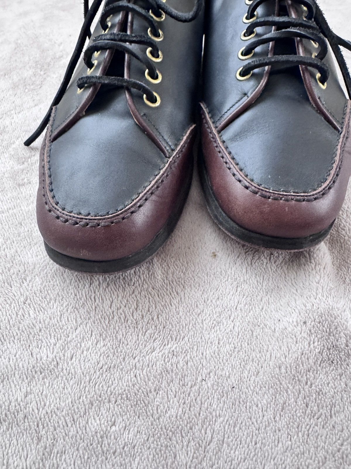 Car Shoe Rare Vintage Car Shoe Two-Tone Lace-Up Driving Shoes EU 40 Size US 9 / IT 39 - 9 Thumbnail