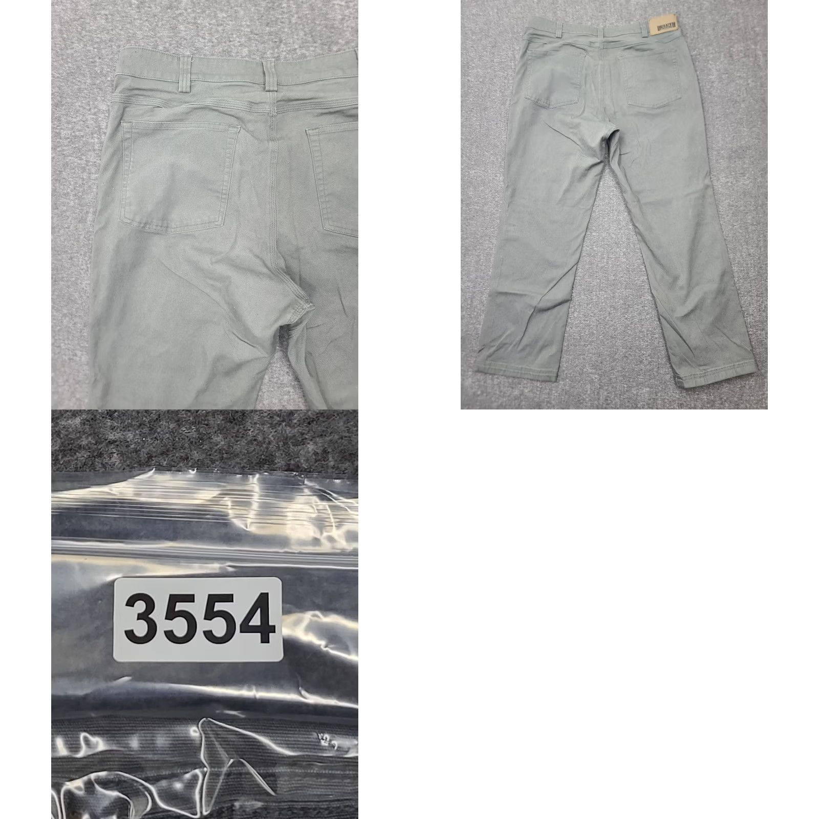 CO Duluth Trading Co Flex Fire Hose Pants Grey Work Canvas Mens 36x30 Relaxed Fit 5-Pocket Cargo Pocket Canvas Cotton Spandex Workwear Size US 36 / EU 52 - 9 Thumbnail