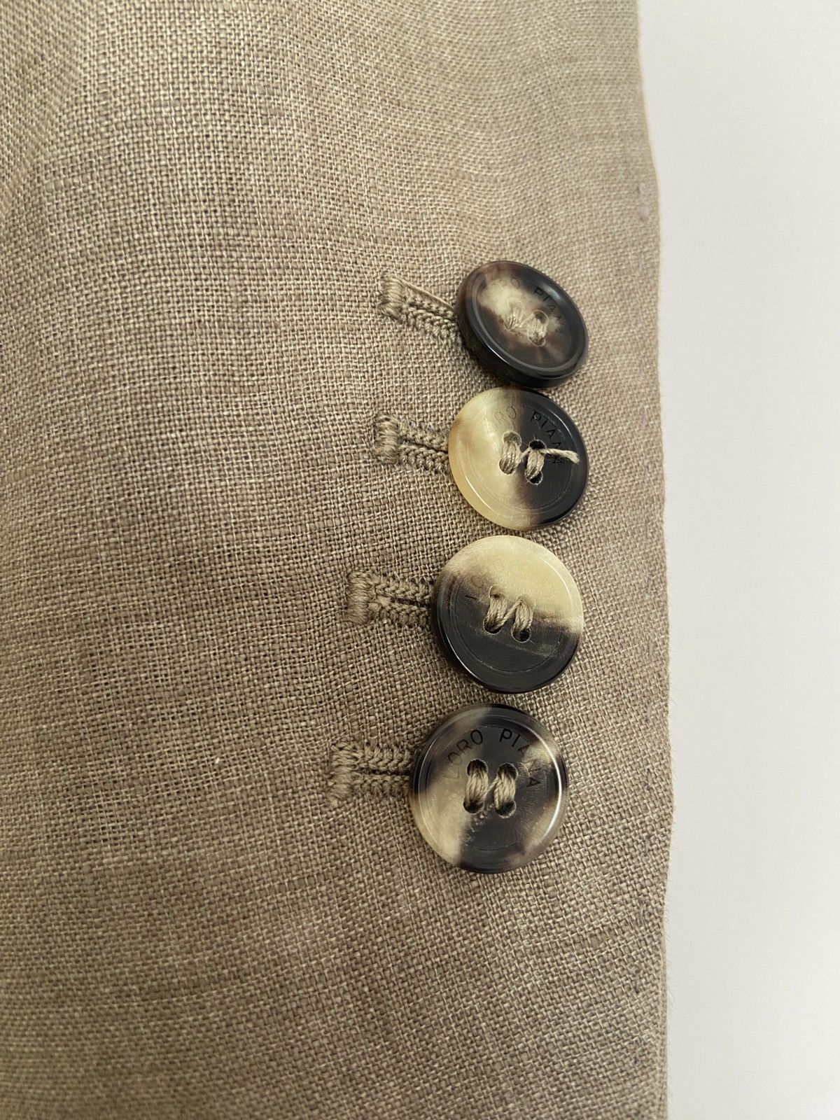 Loro Piana Loro Piana Two-Button Rain System Unstructured Linen Blazer Size 46R - 2 Thumbnail