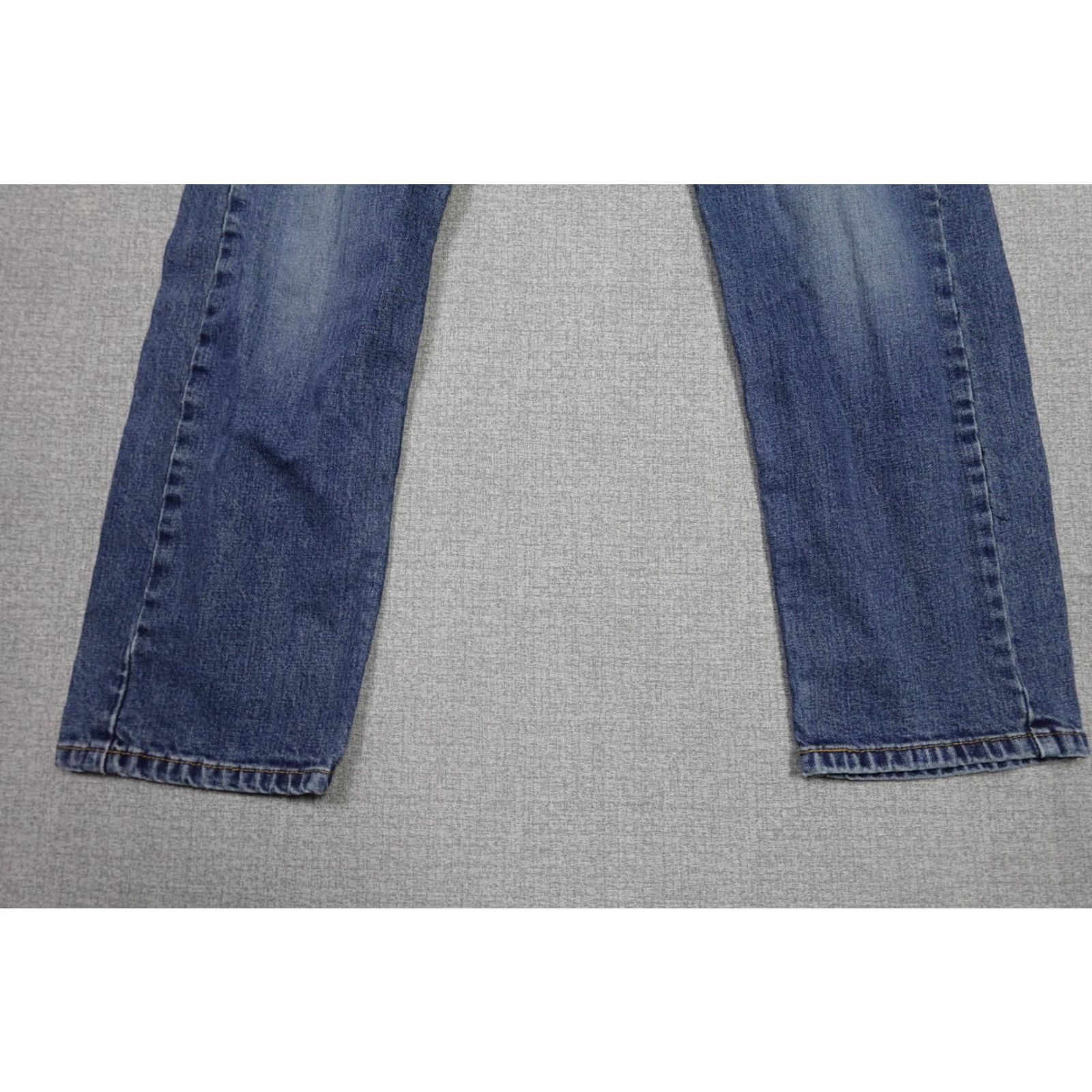 Levi's Levi's 505 Jeans Mens 34x30 Blue Regular Straight Dark Wash Rancher Western Fashion Denim Made in USA Mens Size US 34 / EU 50 - 3 Thumbnail